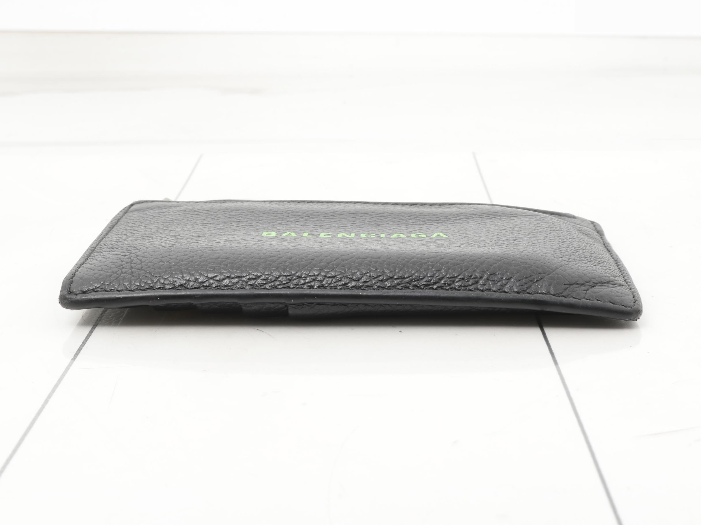 Coin case, leather, black — view 3