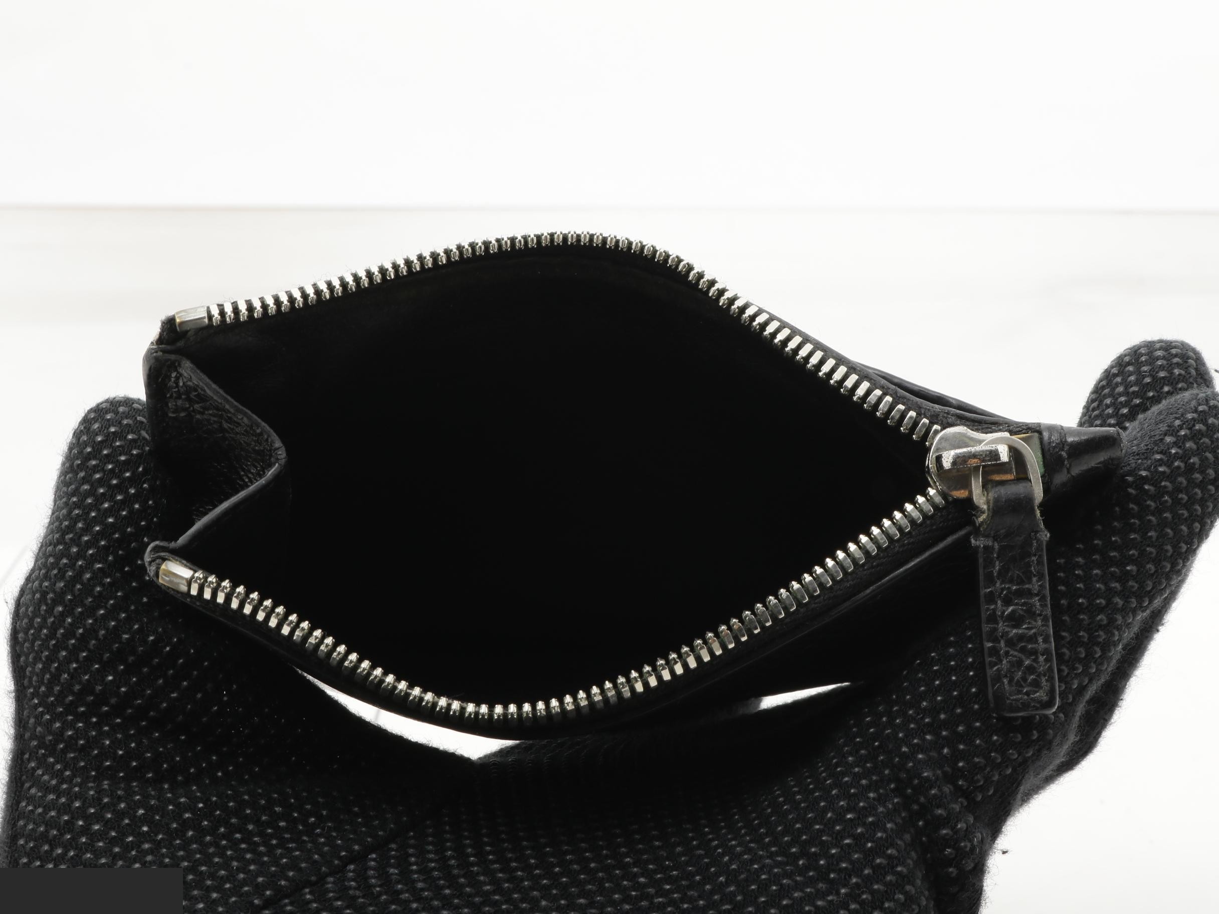 Coin case, leather, black — view 4