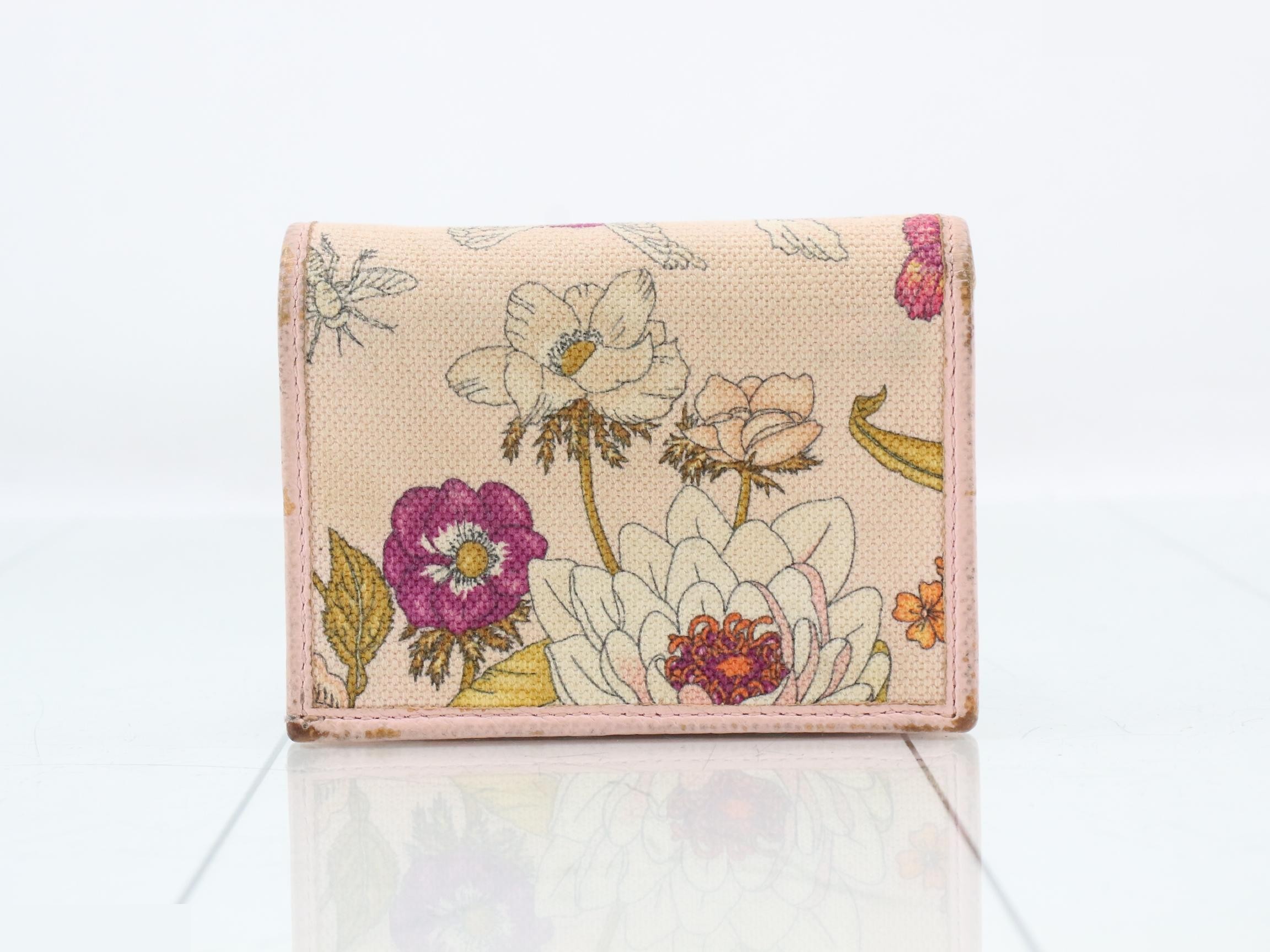 Flora Wallet GG Marmont Pink — view 2