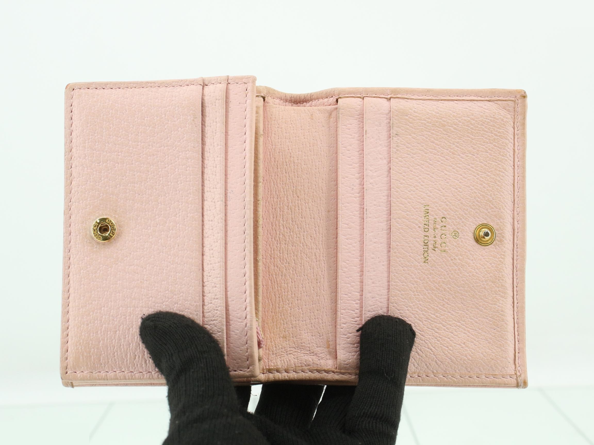 Flora Wallet GG Marmont Pink — view 4