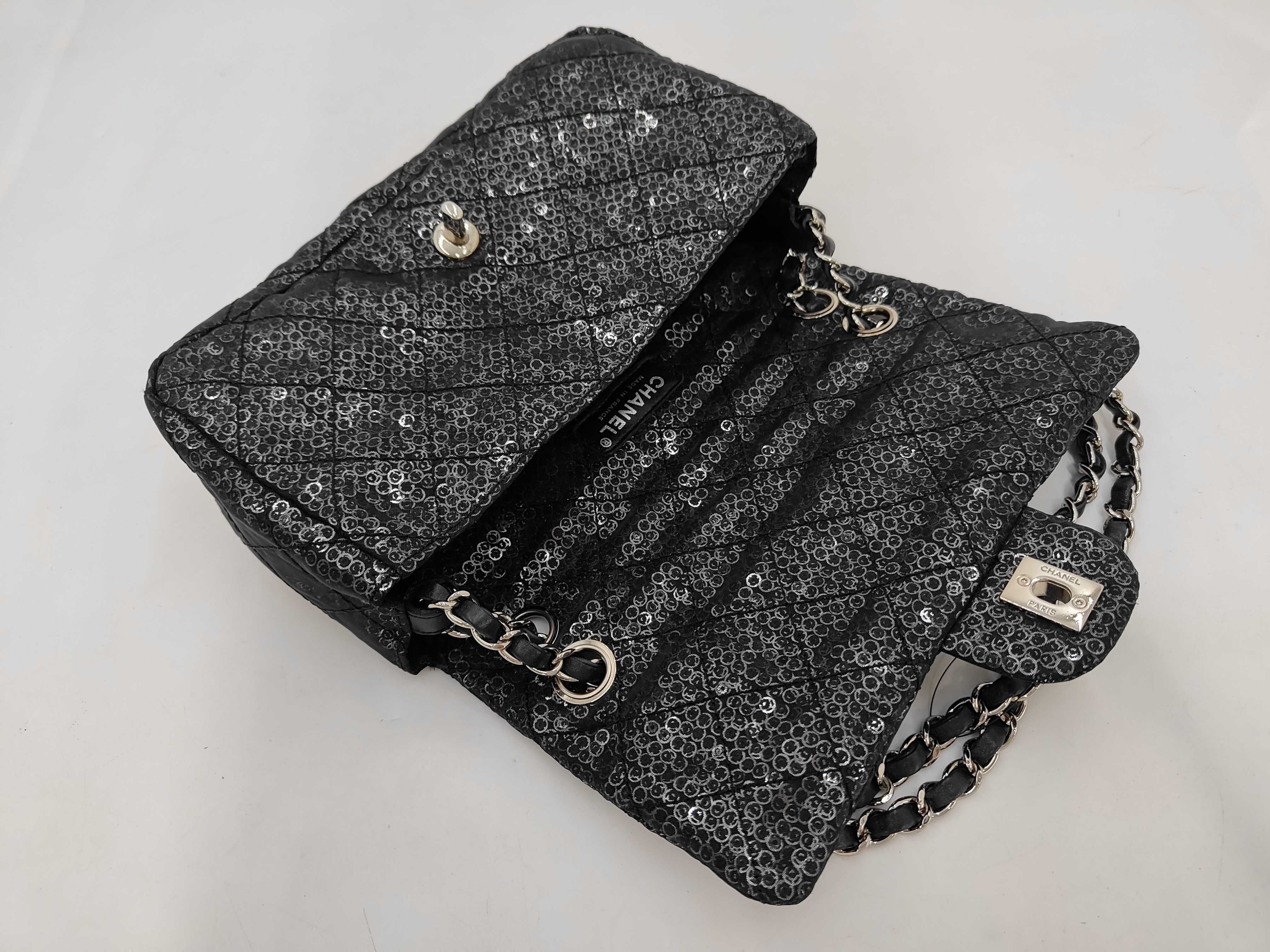 Single Flap Sequin Black SS Shoulder Bag — view 8