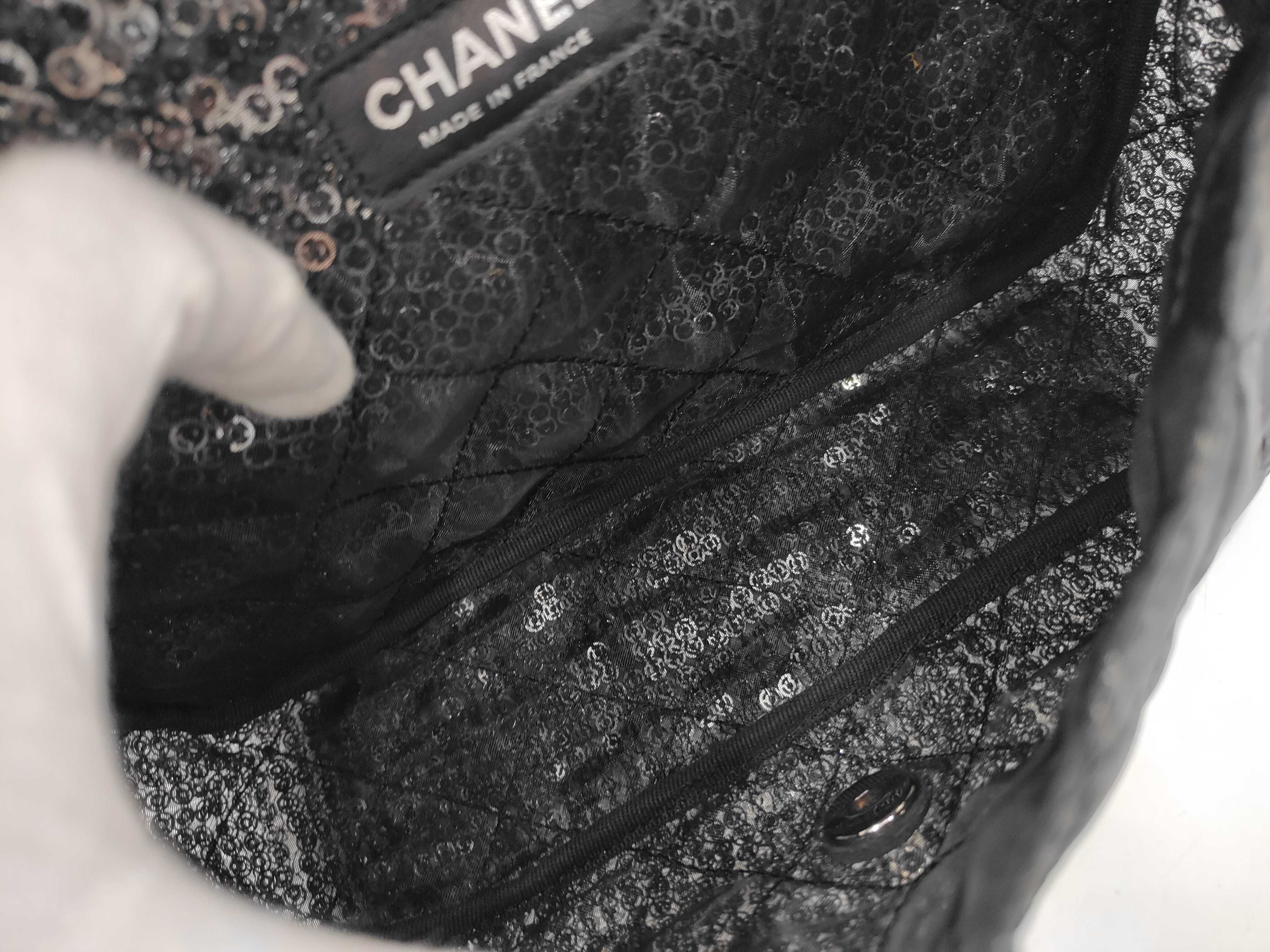 Single Flap Sequin Black SS Shoulder Bag — view 9