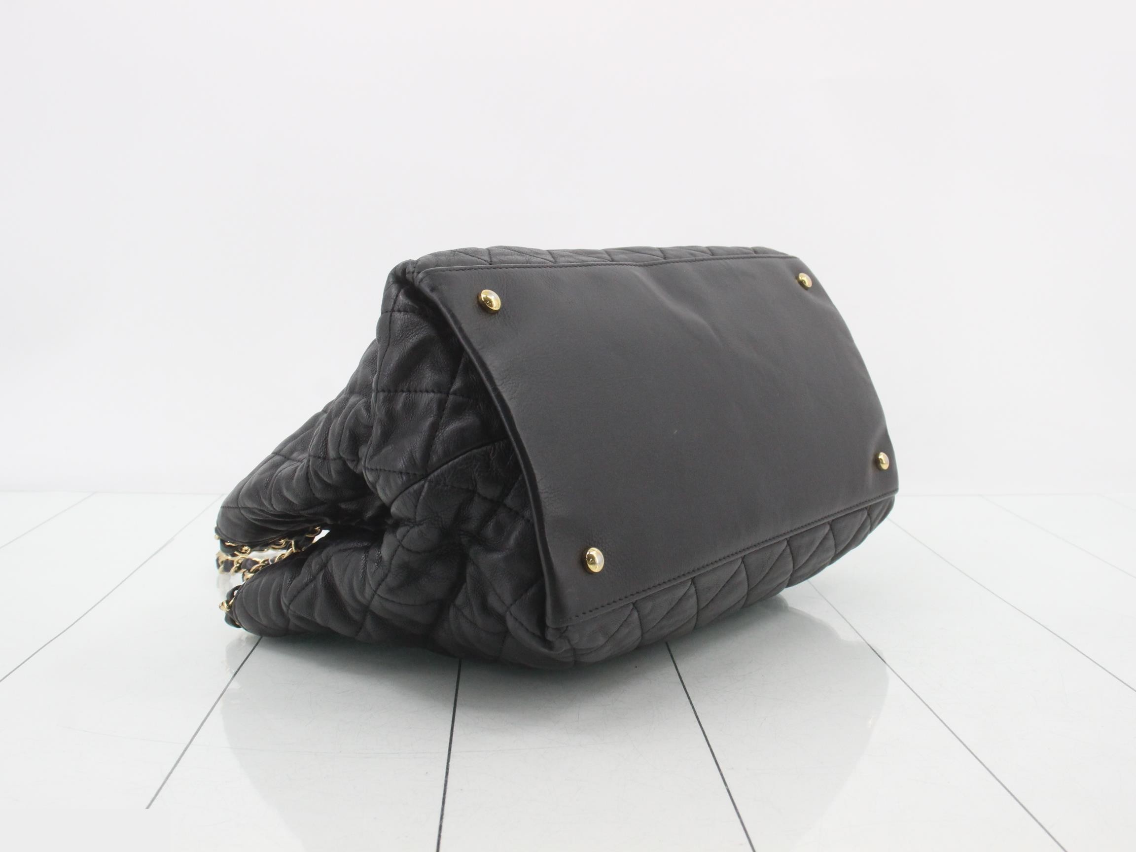 Matelassé Leather Chain Tote — view 5
