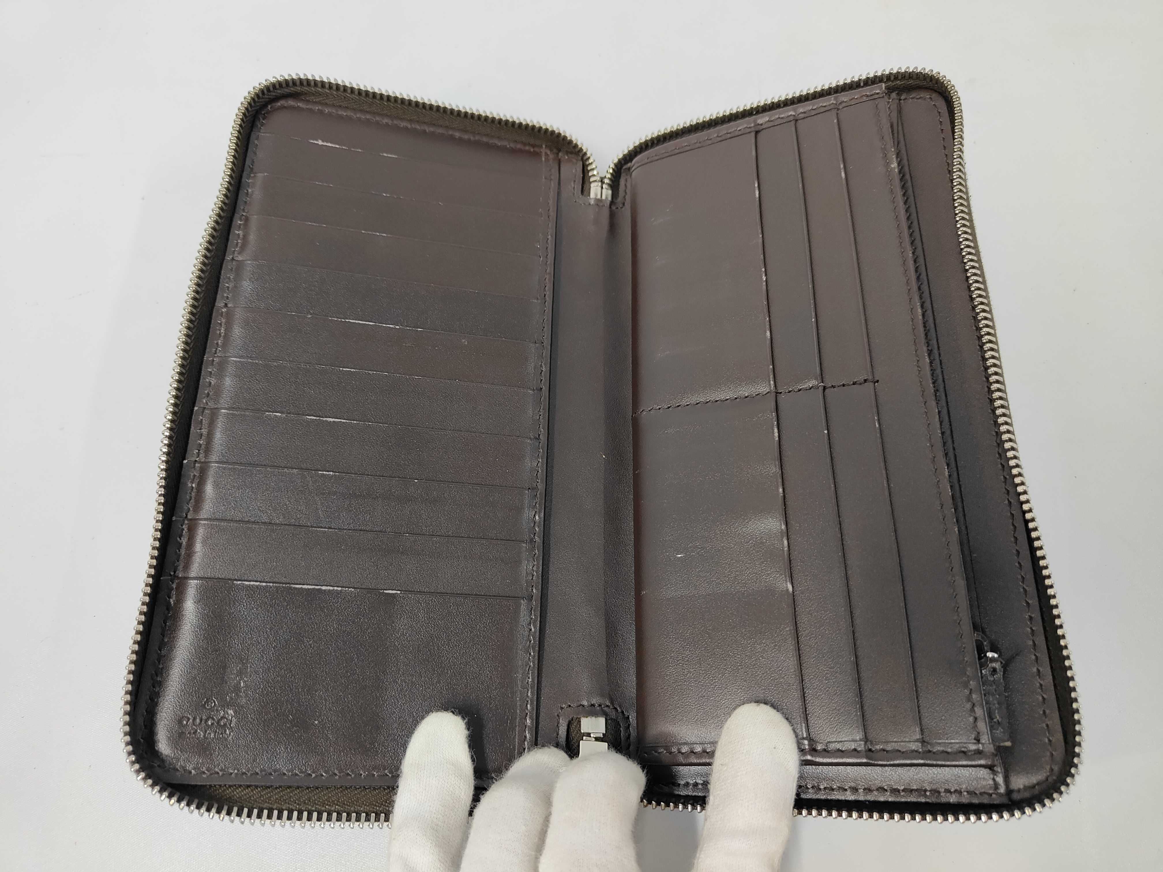 Long Wallet Organizer GG Shima Leather Wallet — view 7