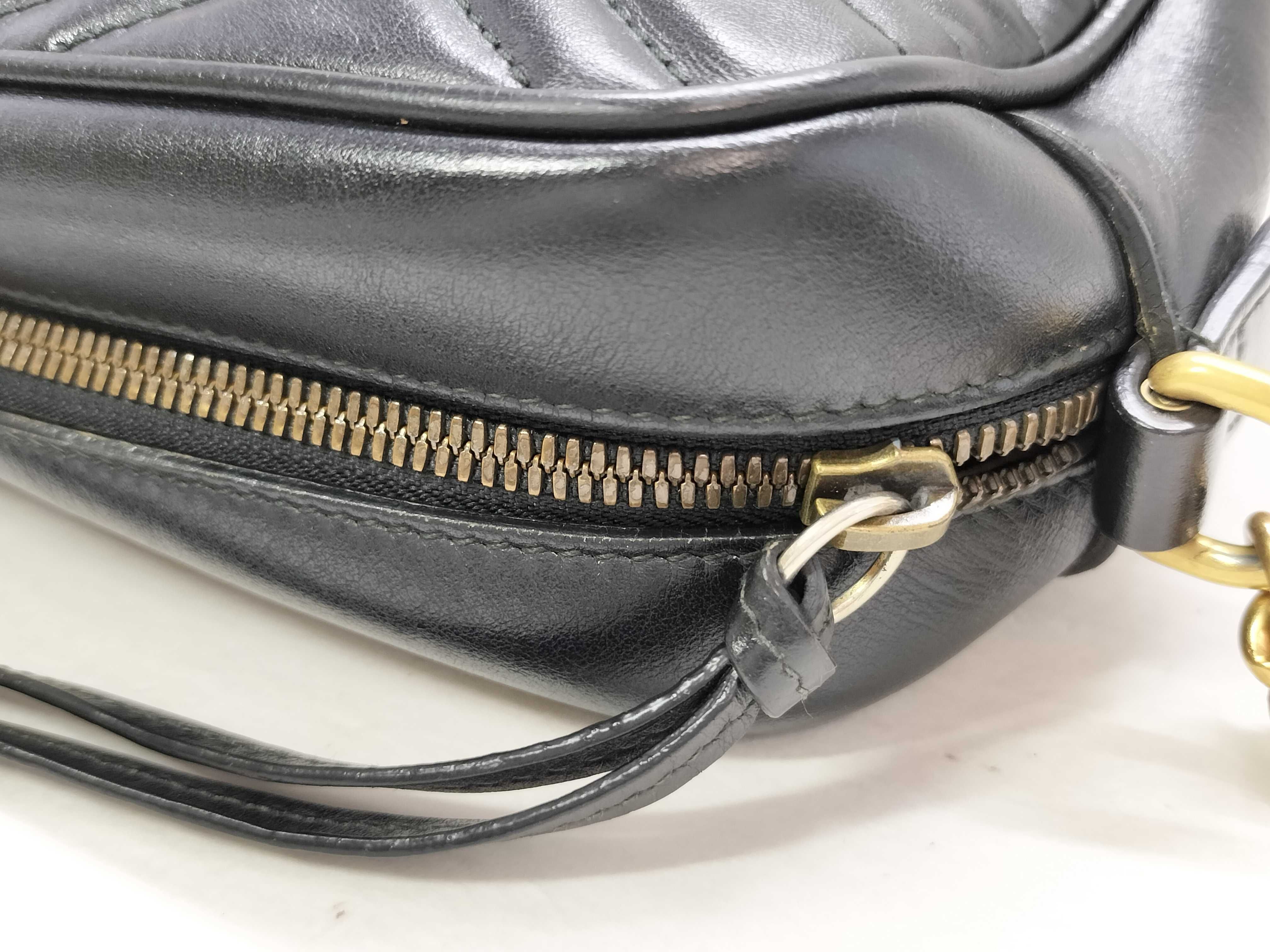 GG Marmont Leather Shoulder Bag, Black, 447632 (Shoulder Bag) — view 13