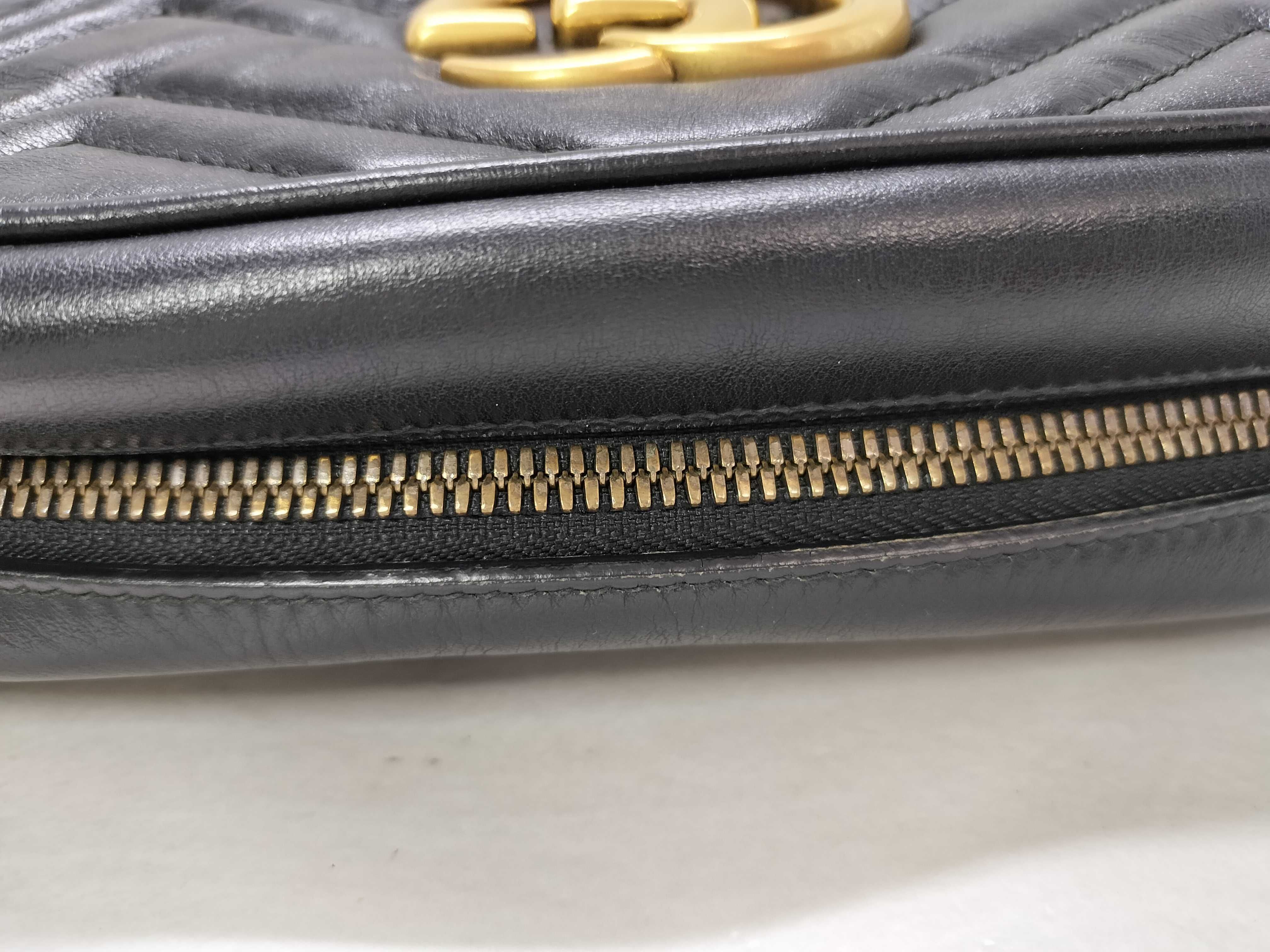 GG Marmont Leather Shoulder Bag, Black, 447632 (Shoulder Bag) — view 6