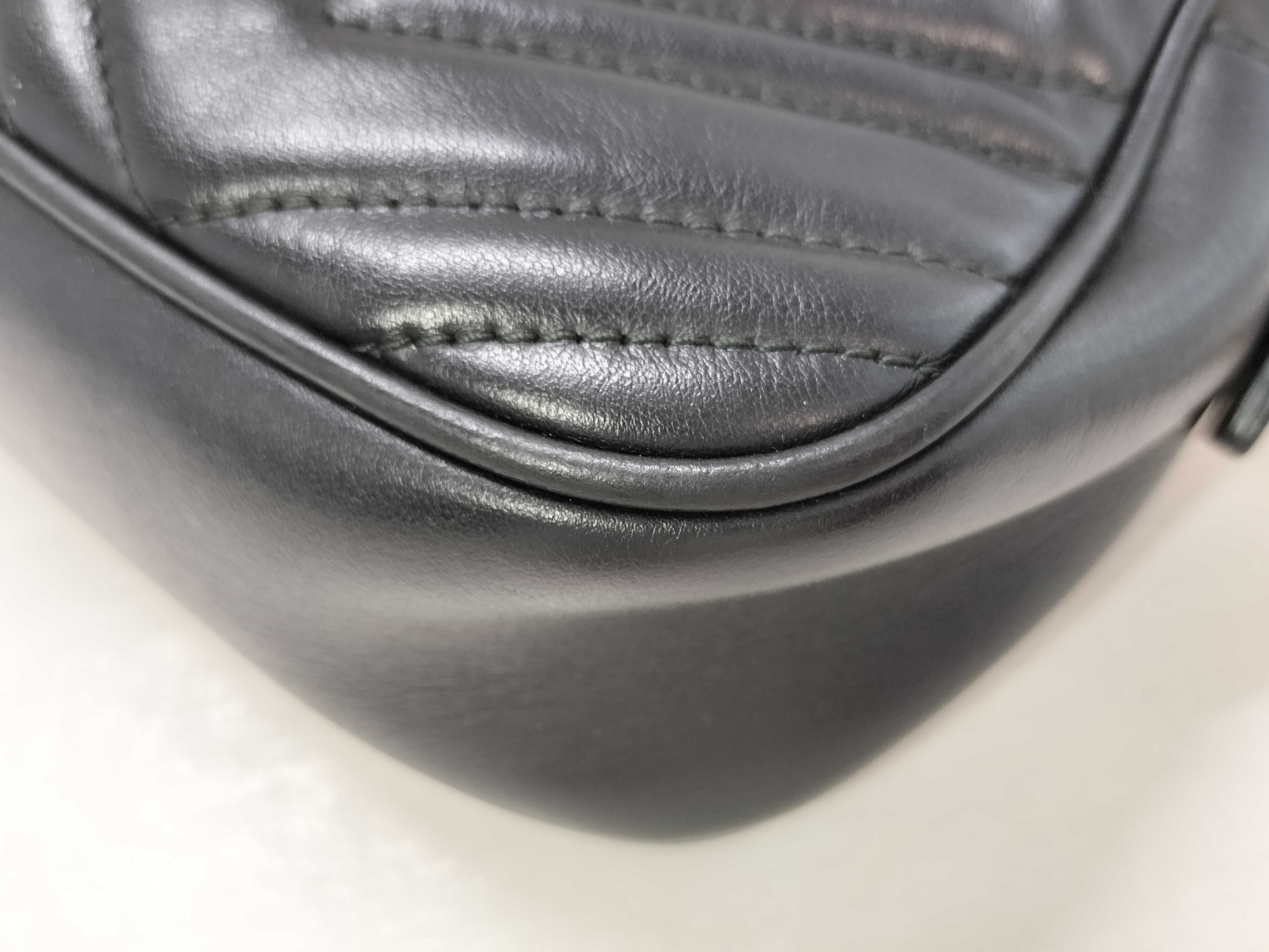 GG Marmont Leather Shoulder Bag, Black, 447632 (Shoulder Bag) — view 7