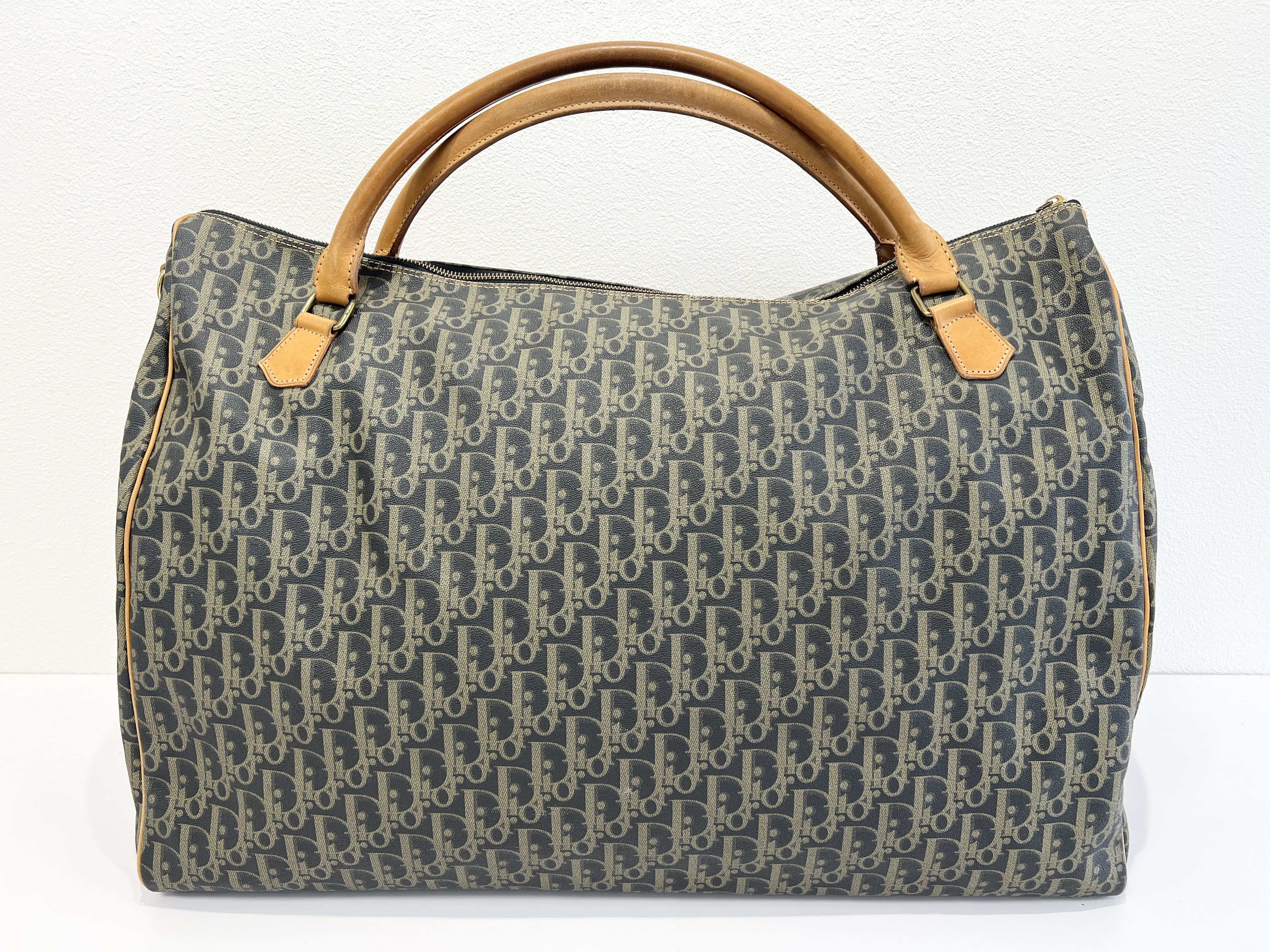 Trotter Oblique Leather Handbag Boston Bag — view 2
