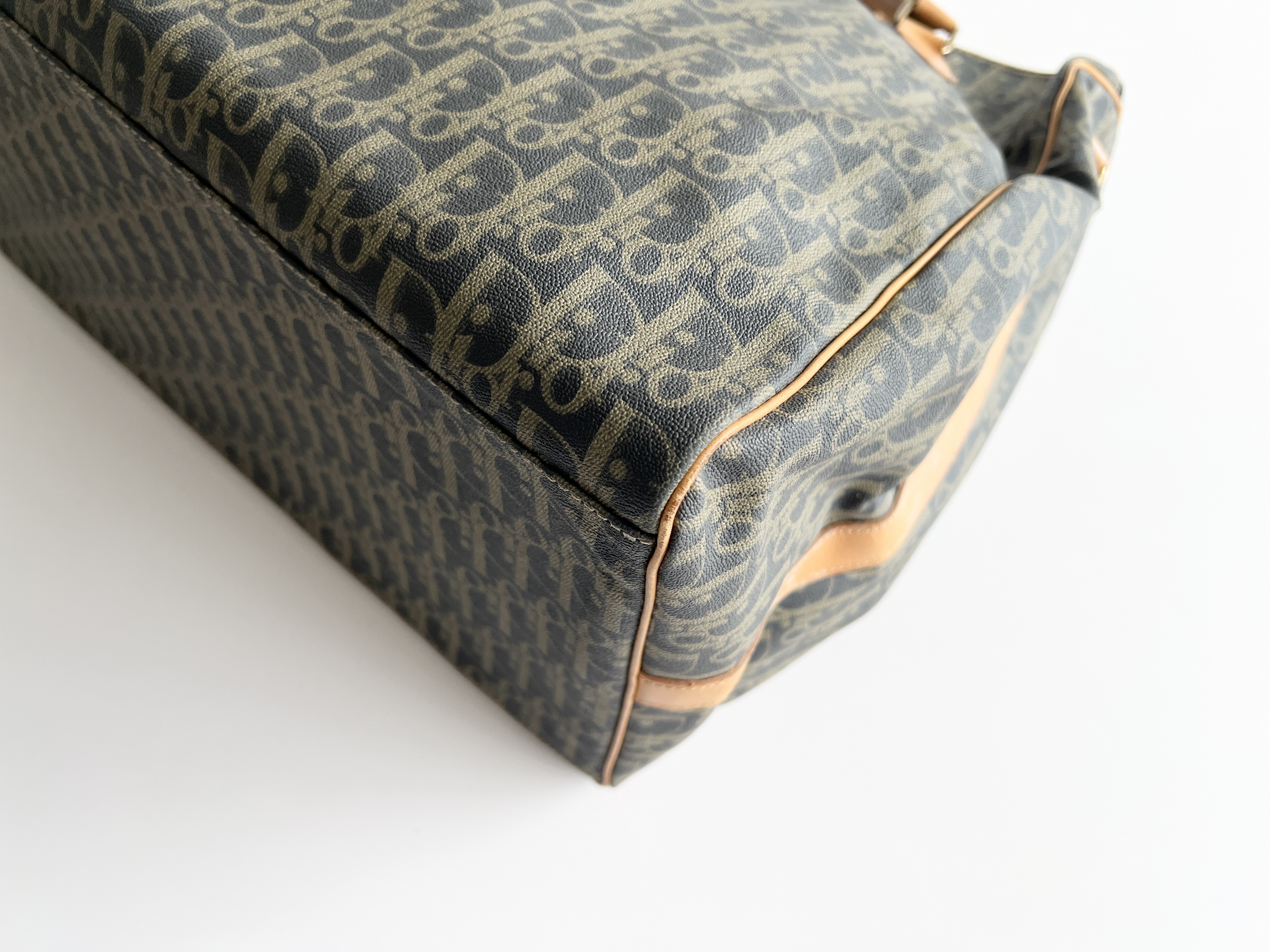 Trotter Oblique Leather Handbag Boston Bag — view 12