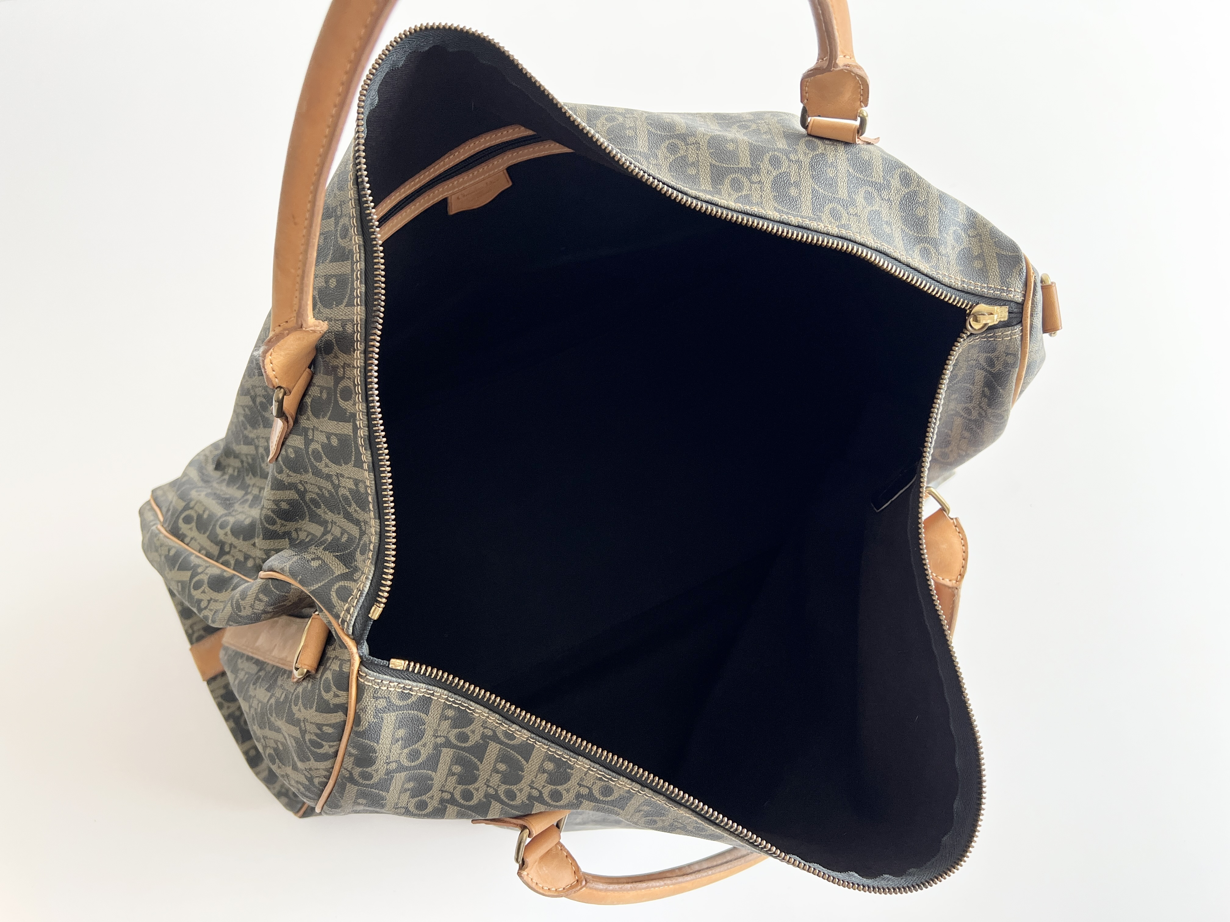 Trotter Oblique Leather Handbag Boston Bag — view 4