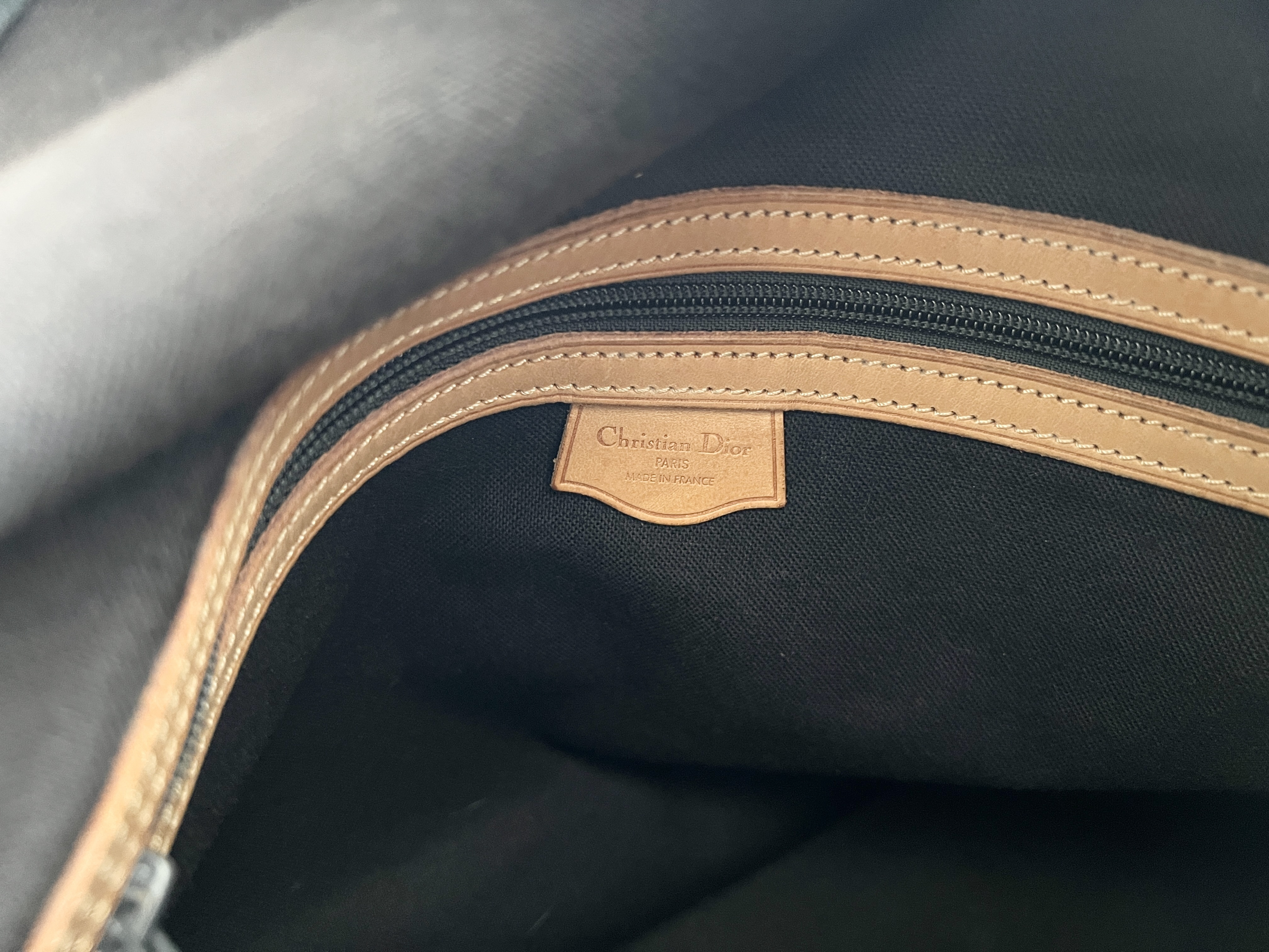 Trotter Oblique Leather Handbag Boston Bag — view 7