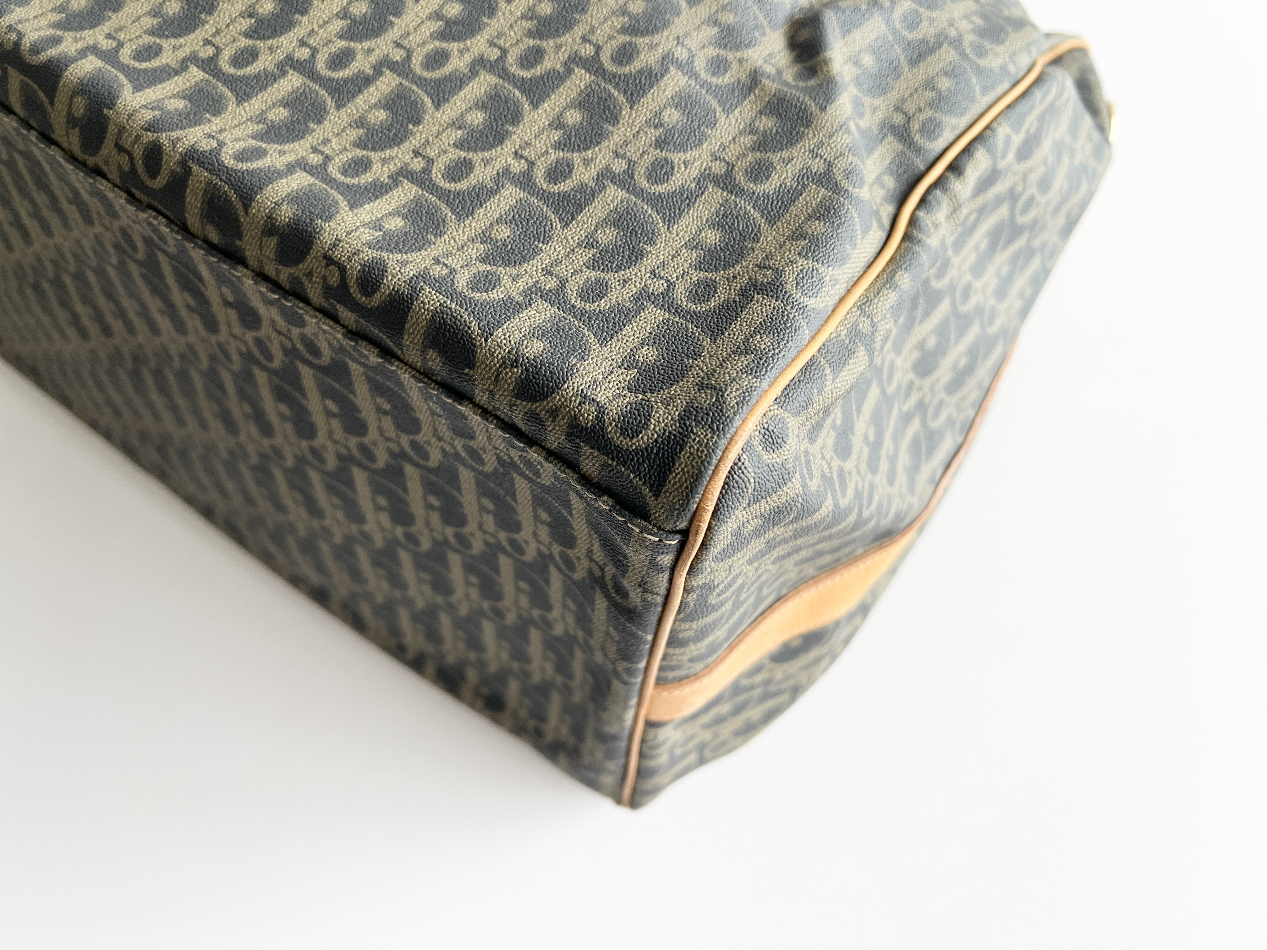 Trotter Oblique Leather Handbag Boston Bag — view 10