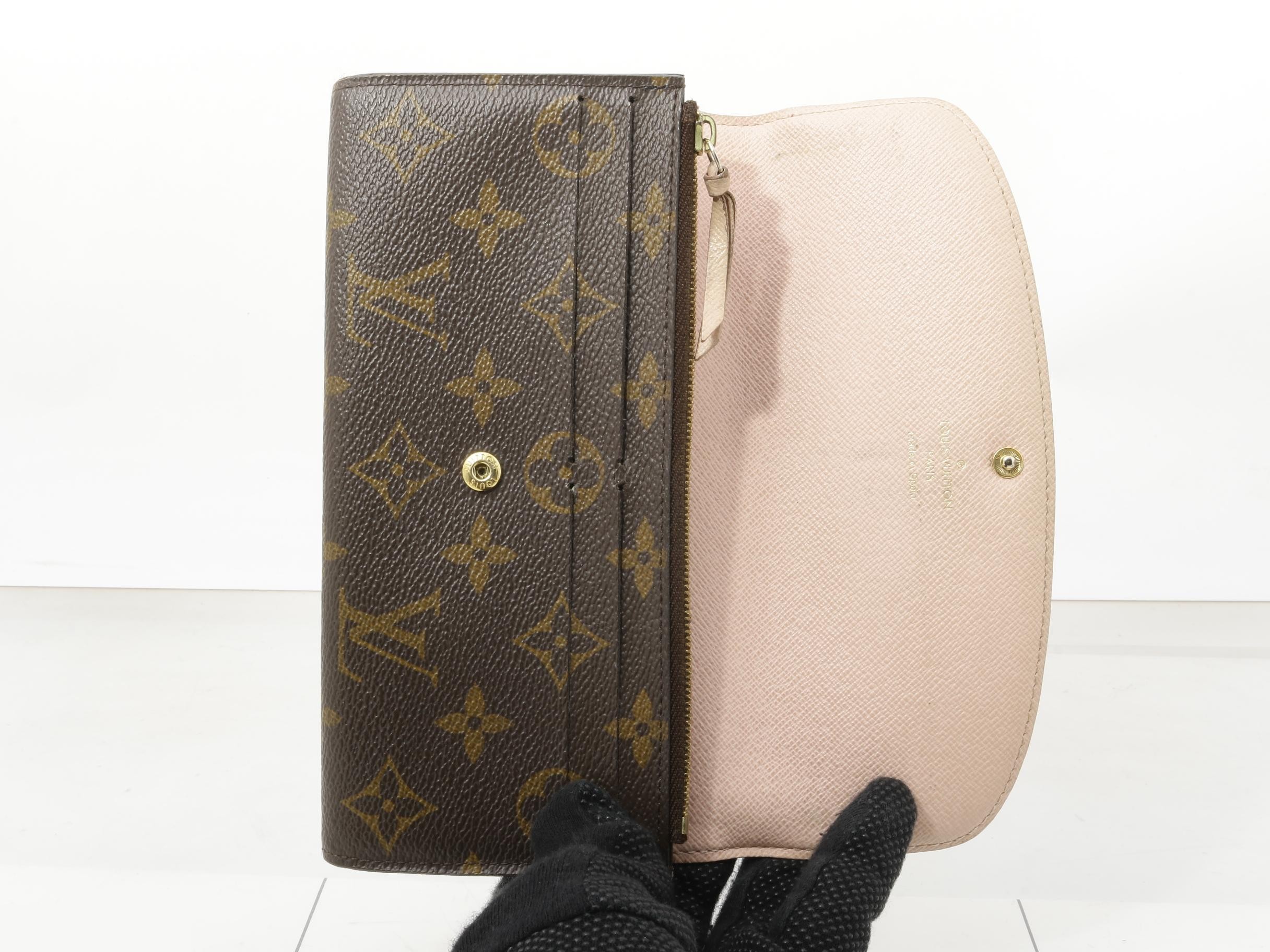 Monogram Portefeuille Emilie Rose Ballerine Bi-fold Long Wallet — view 4