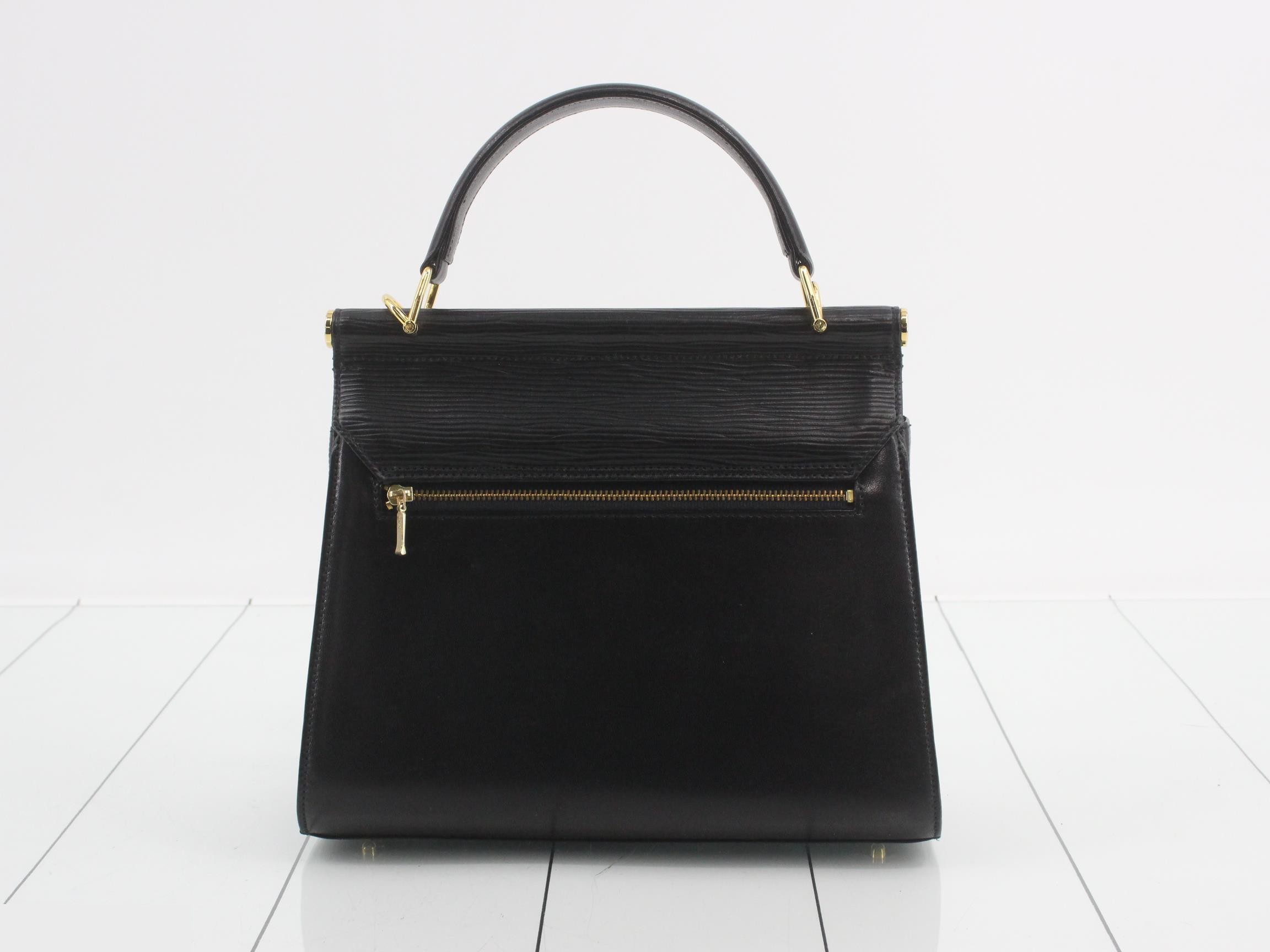 2-way shoulder bag, leather, black, W24.5 H21 D9 — view 2