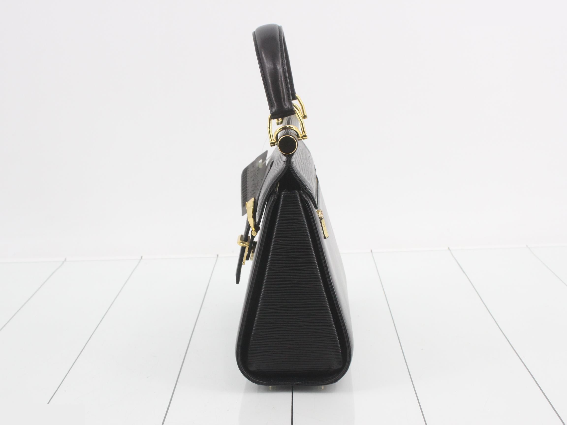 2-way shoulder bag, leather, black, W24.5 H21 D9 — view 3