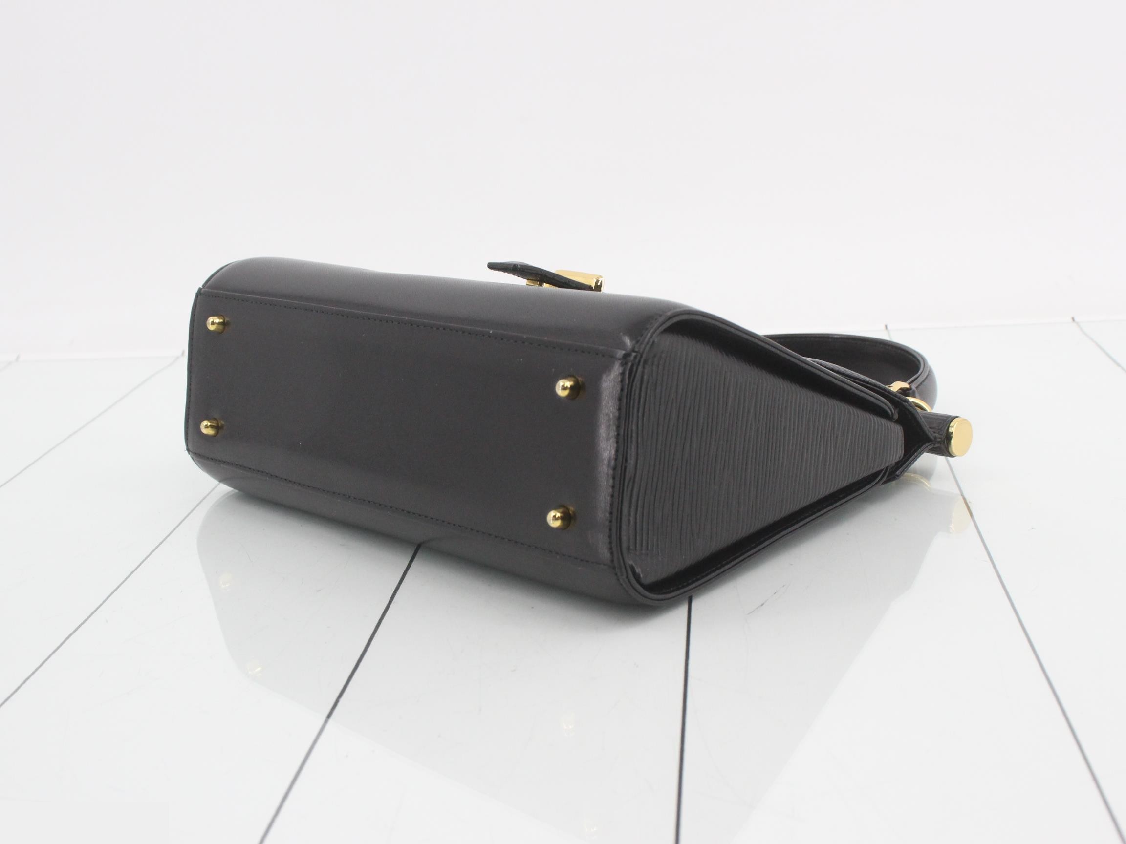 2-way shoulder bag, leather, black, W24.5 H21 D9 — view 6