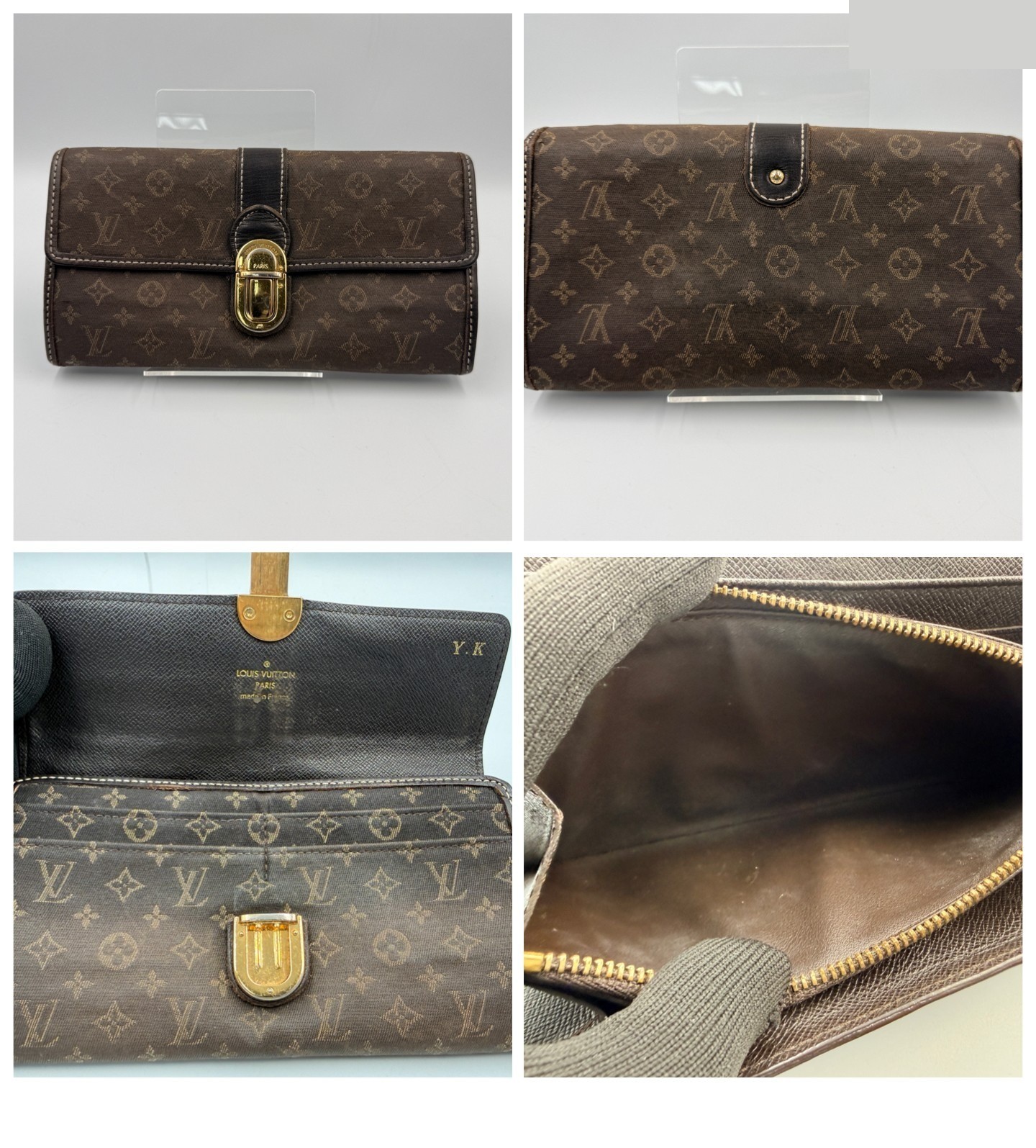 Three wallets: Monogram Mini Run long wallet, Epi folding wallet, and Daiga billfold. — view 3