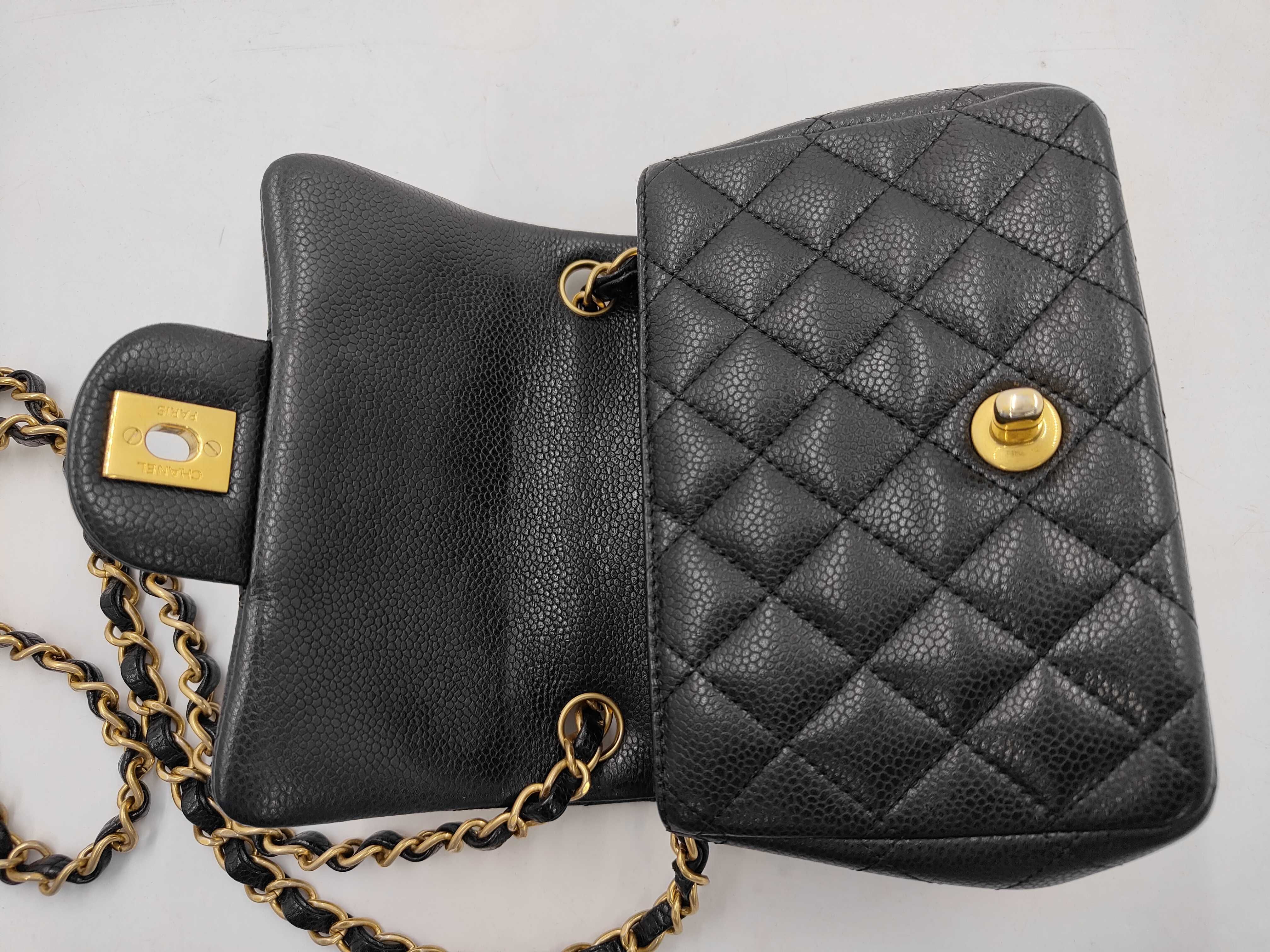 Caviar Skin Mini Matelassé Chain Shoulder Bag (Serial Number 21) — view 8
