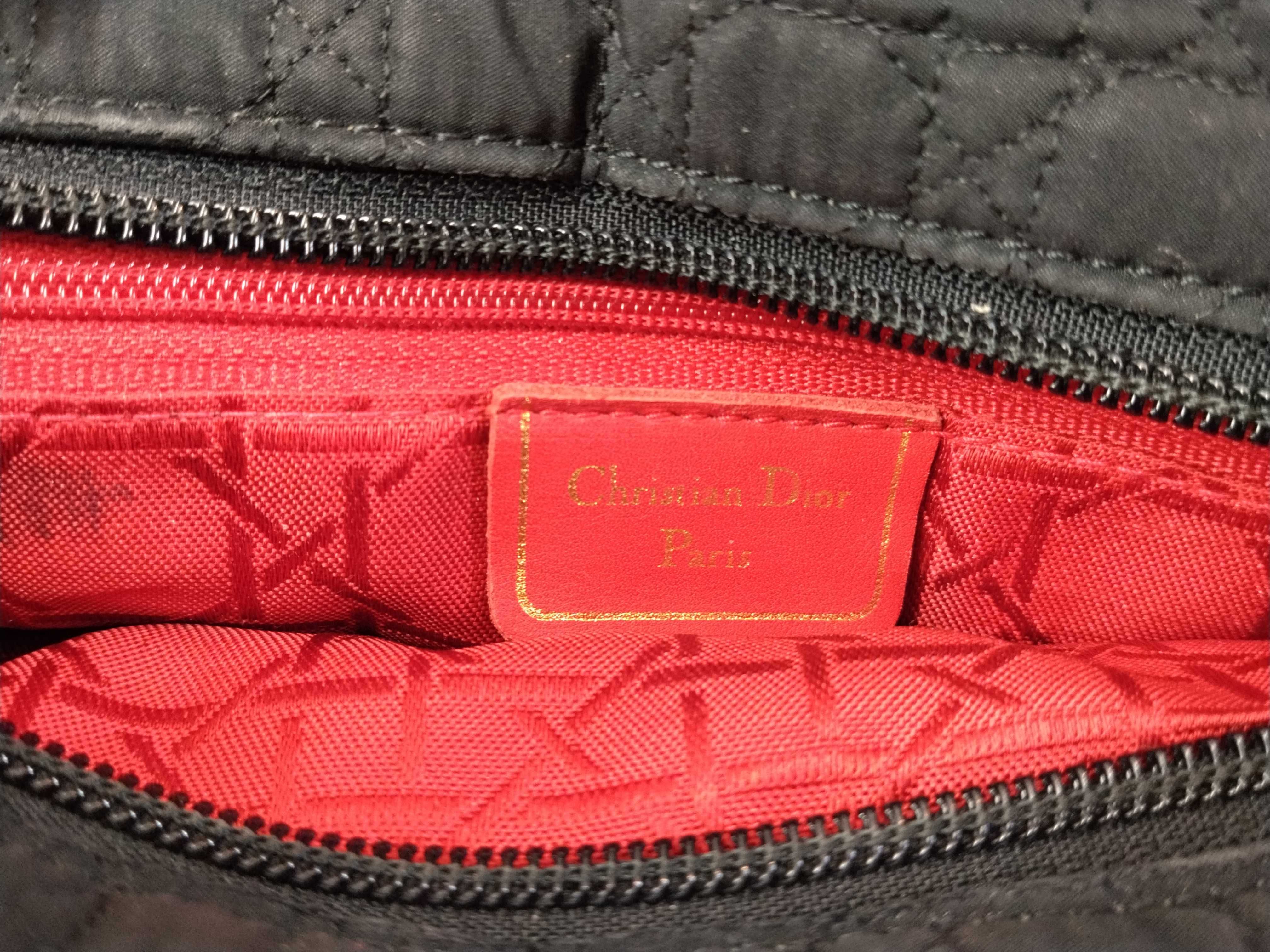 Lady Dior Christian Lady Handbag Cannage Black Handbag — view 12