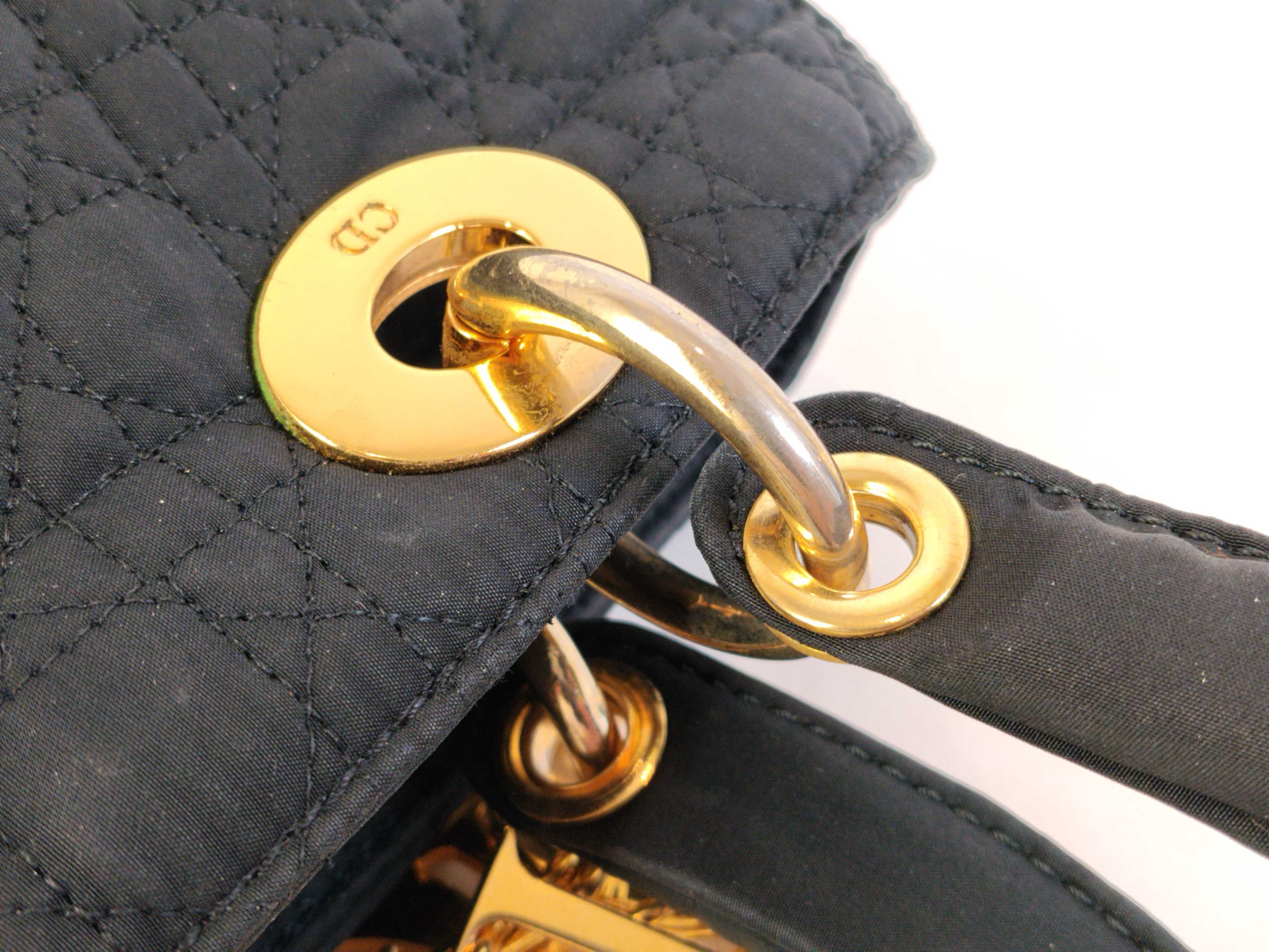 Lady Dior Christian Lady Handbag Cannage Black Handbag — view 6