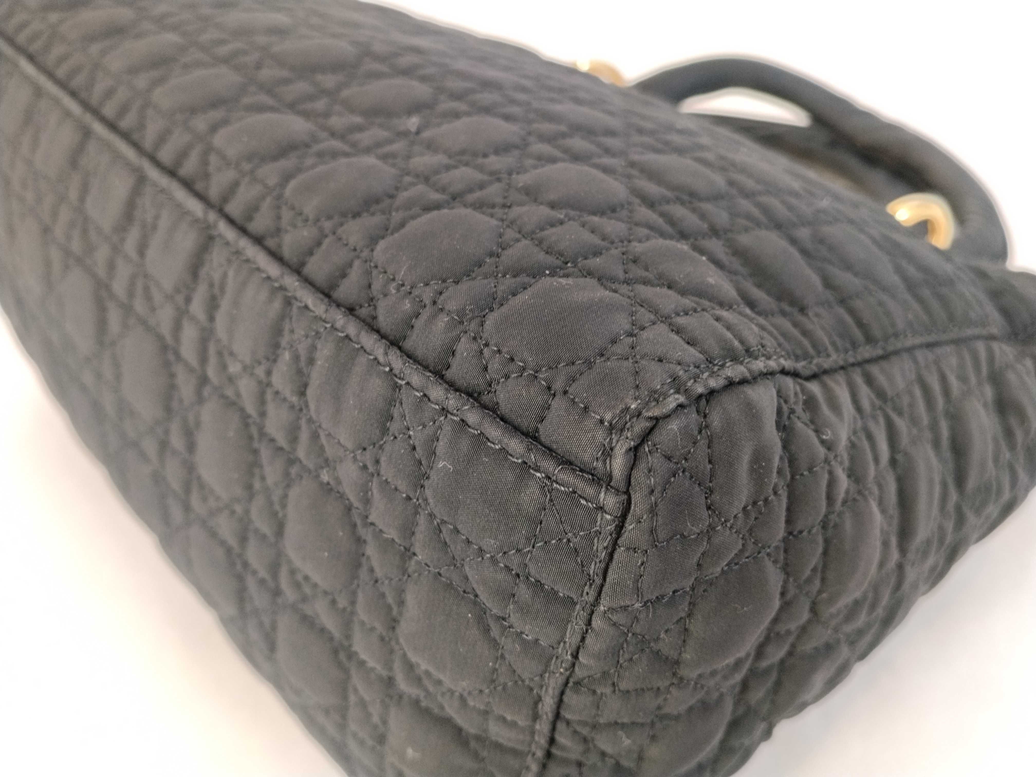 Lady Dior Christian Lady Handbag Cannage Black Handbag — view 7