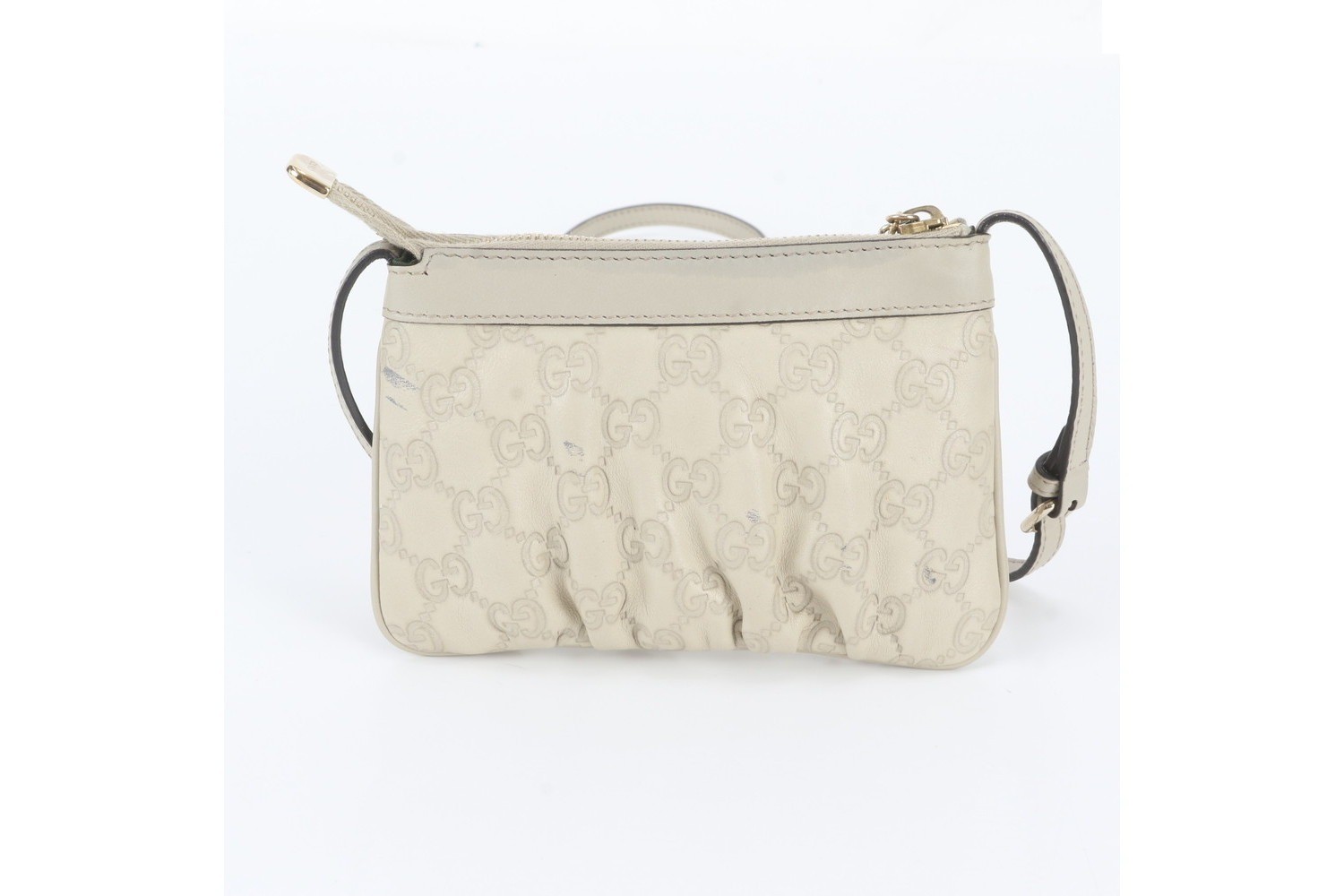 Interlocking G Guccissima 212216 Leather Shoulder Bag — view 3