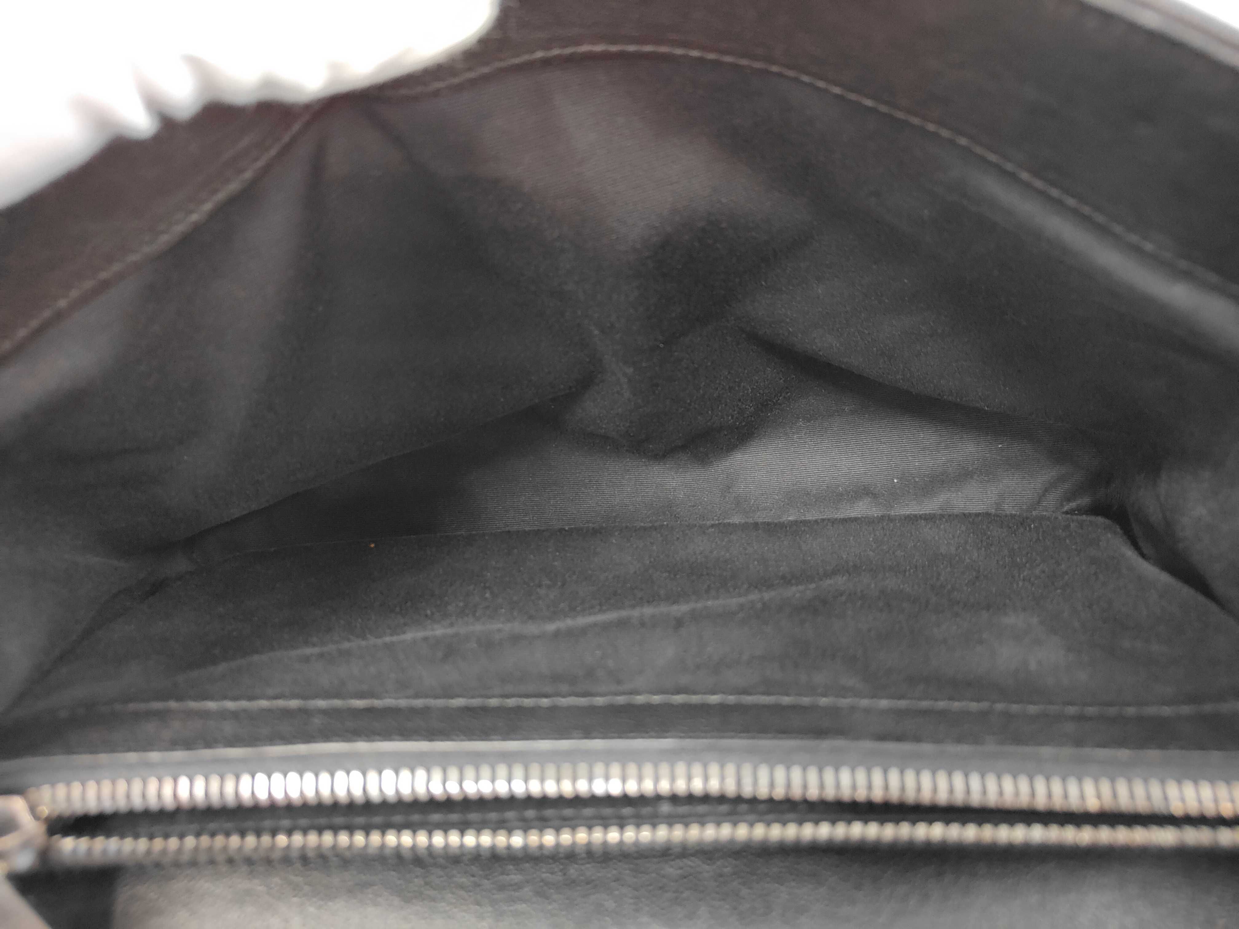College Chain Shoulder Bag, Leather, Black, Cassandra ST Shoulder Bag — view 9