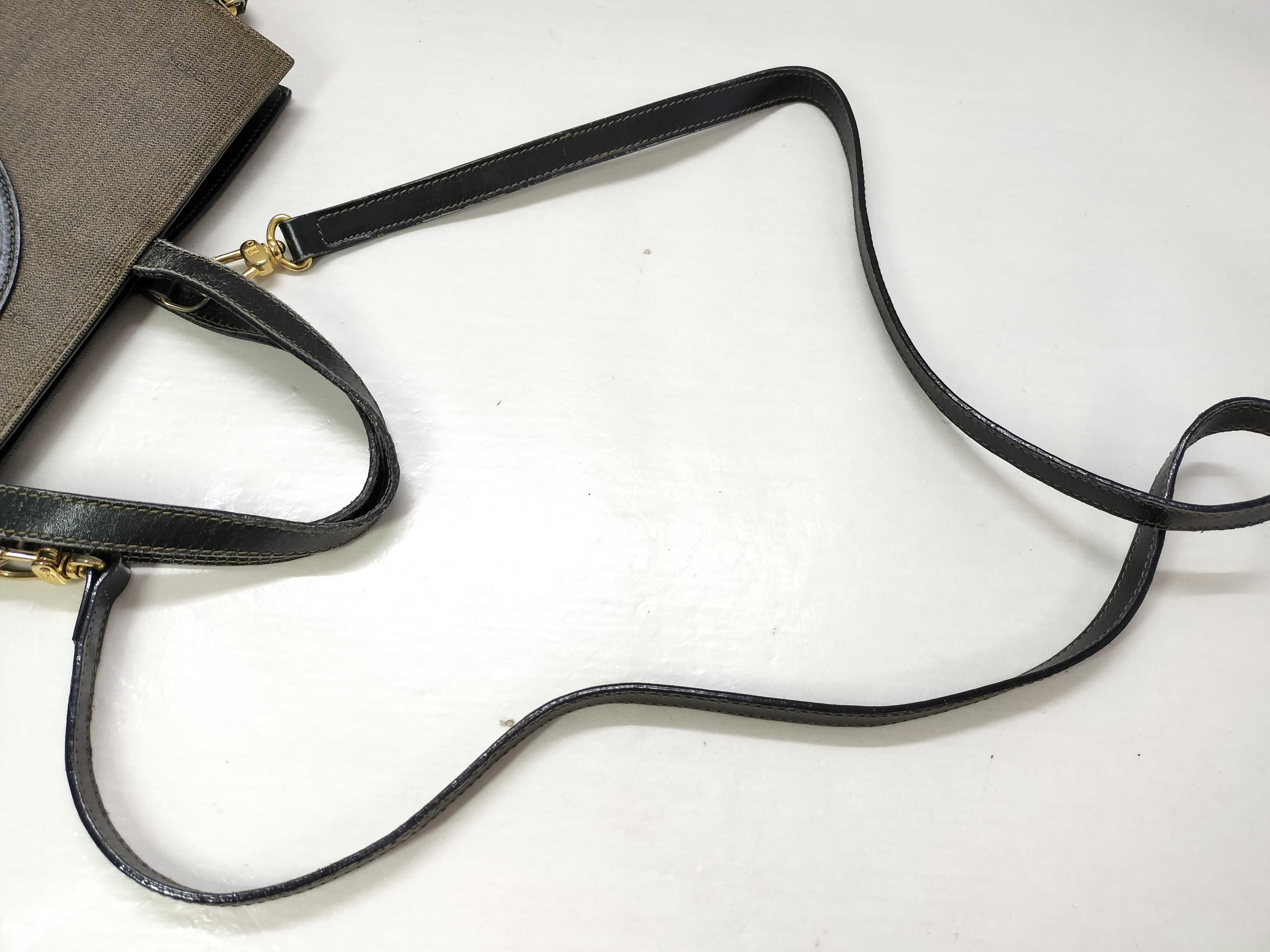 Vintage ROMA PVC x Leather Gold Hardware 2-way Shoulder Bag Tote Bag Handbag — view 3
