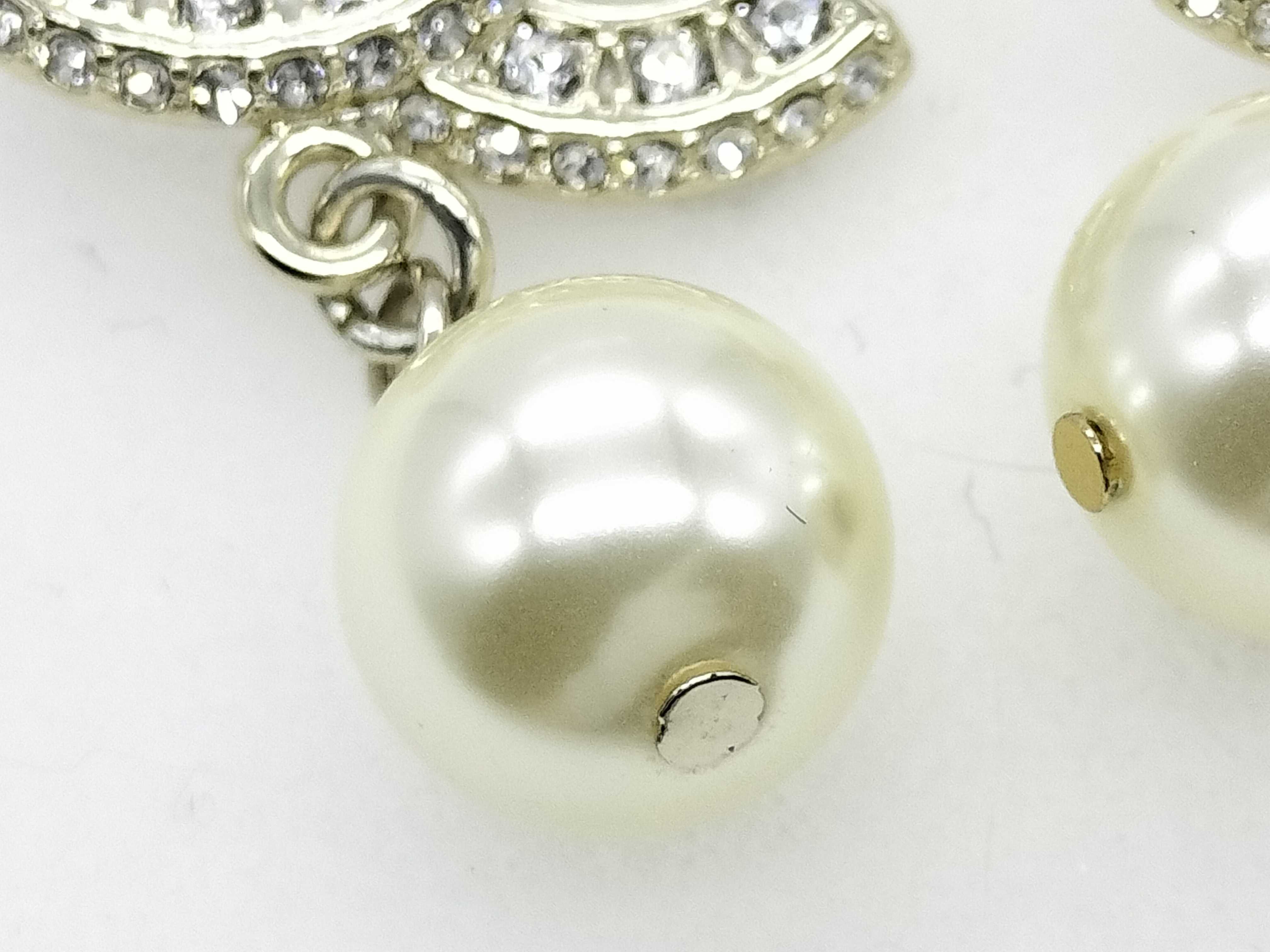 C24C Coco Earrings Pearl Rhinestone Earrings — view 2