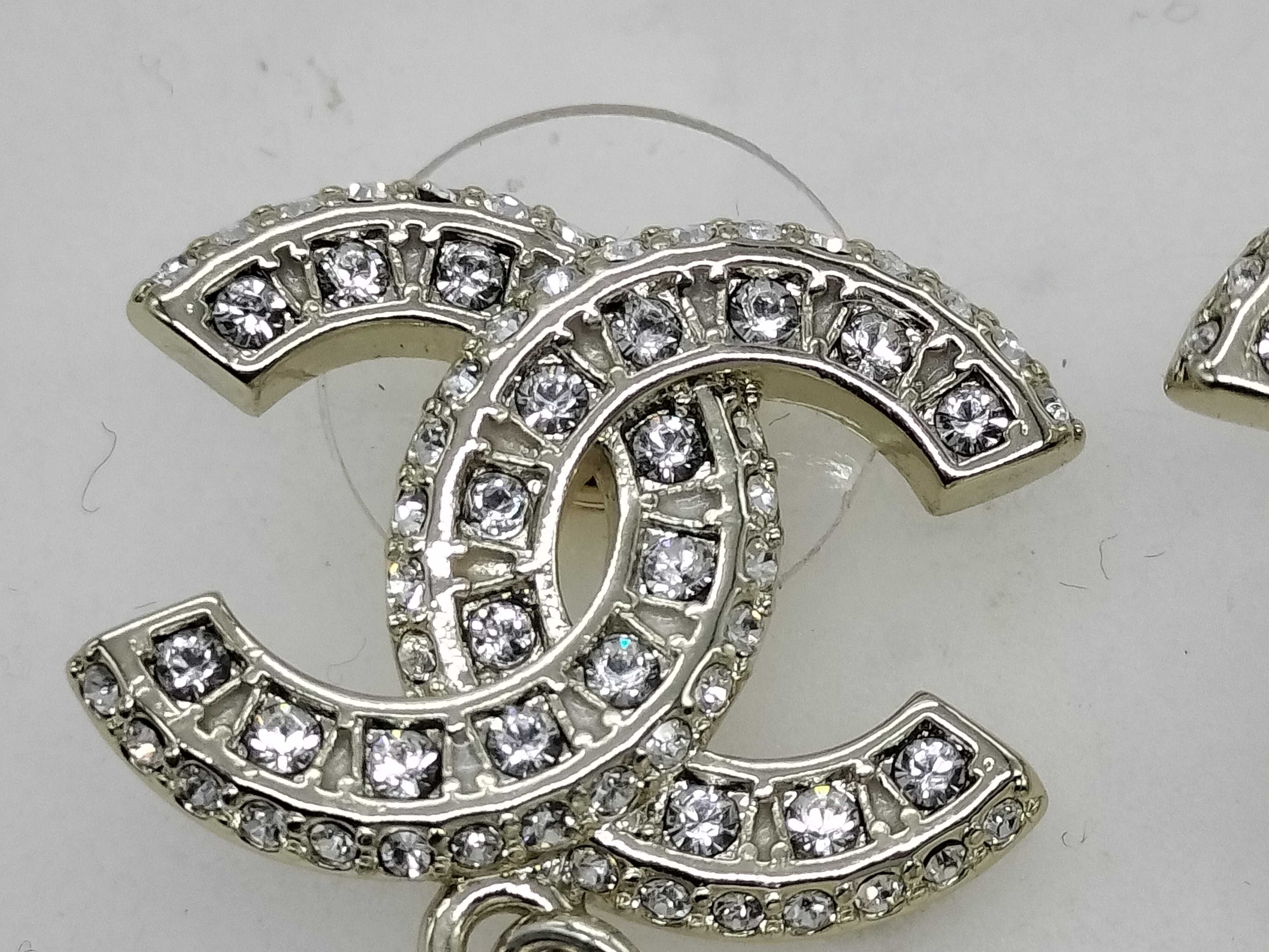 C24C Coco Earrings Pearl Rhinestone Earrings — view 3