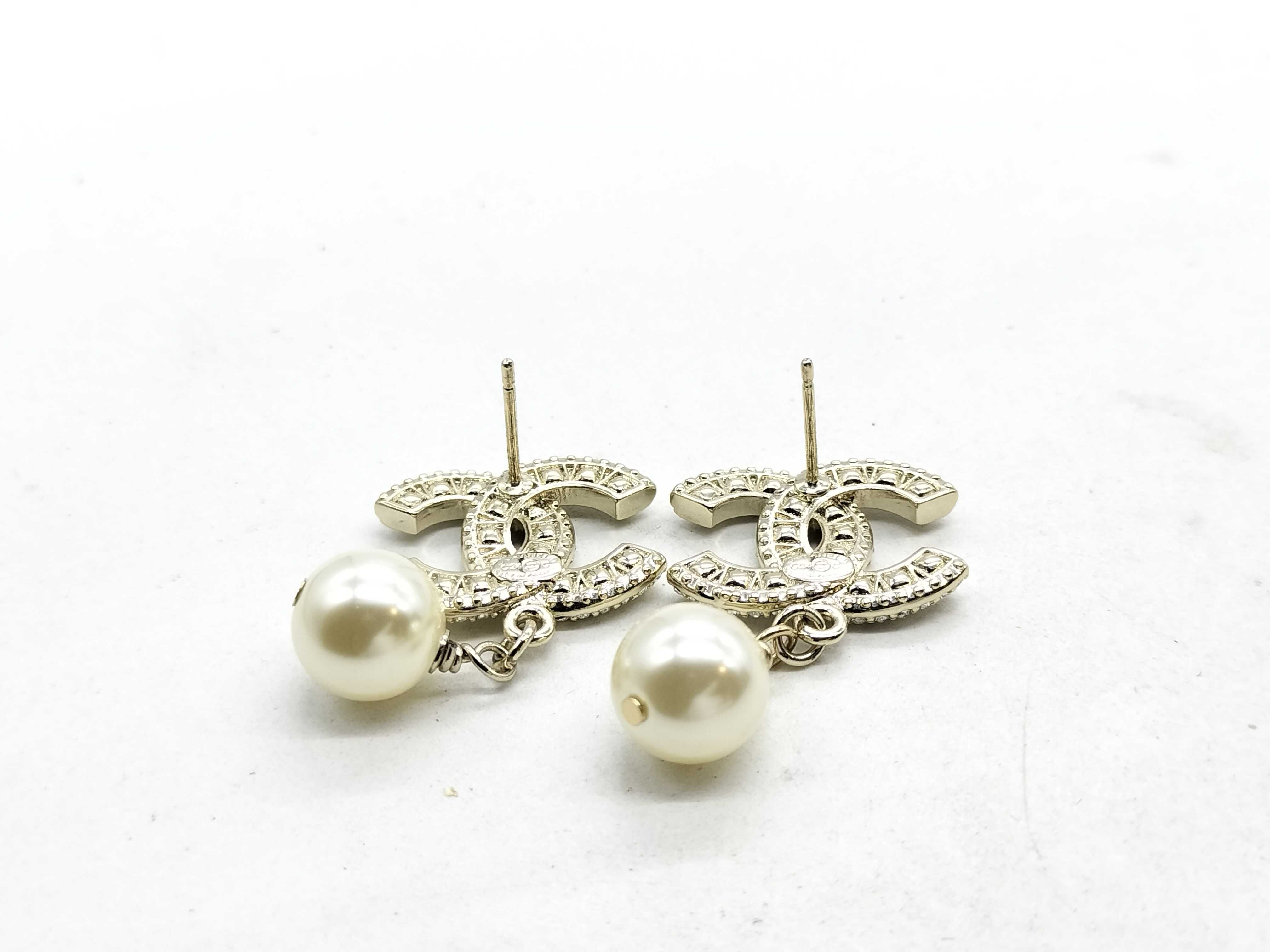 C24C Coco Earrings Pearl Rhinestone Earrings — view 6