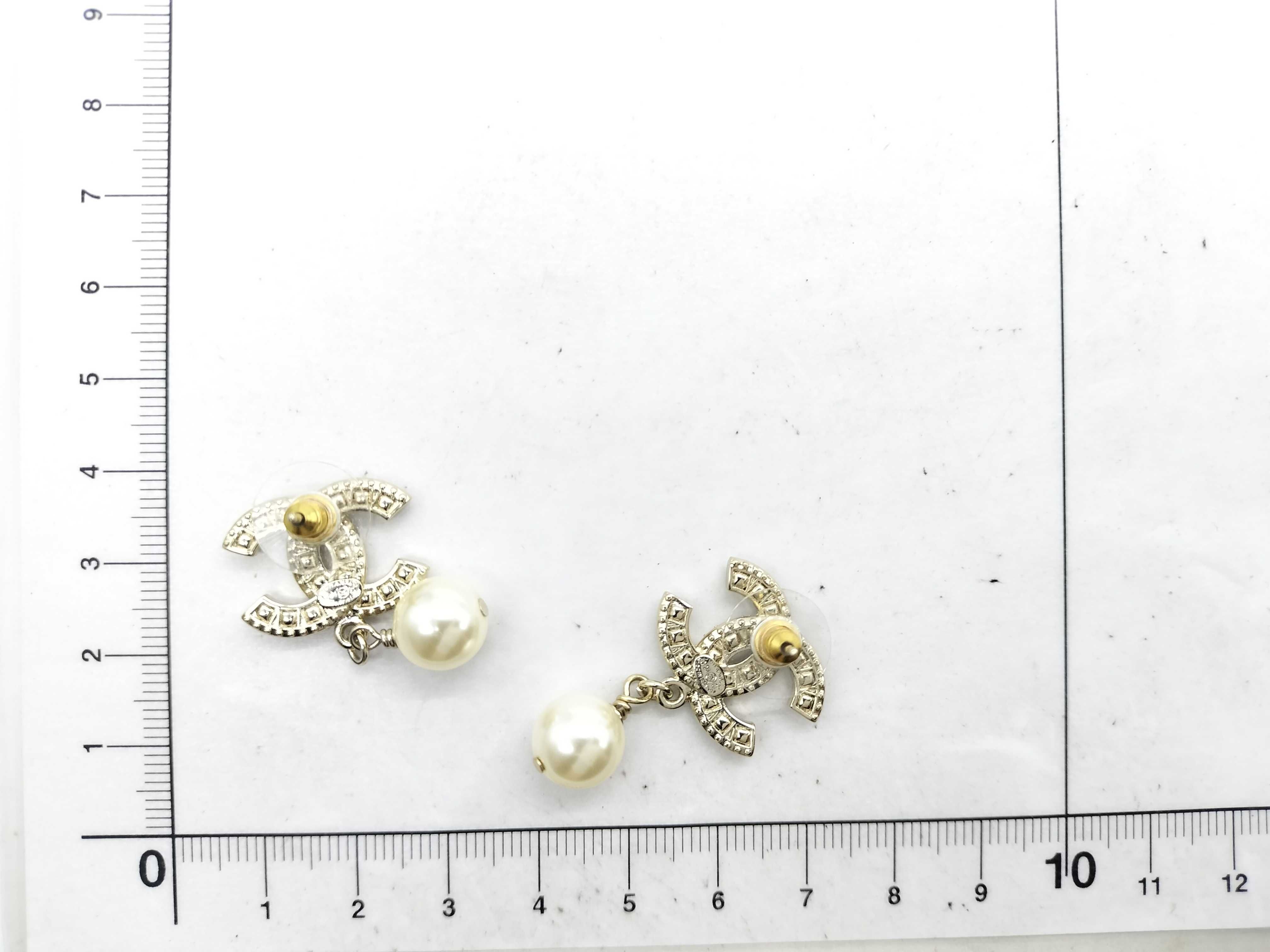 C24C Coco Earrings Pearl Rhinestone Earrings — view 9