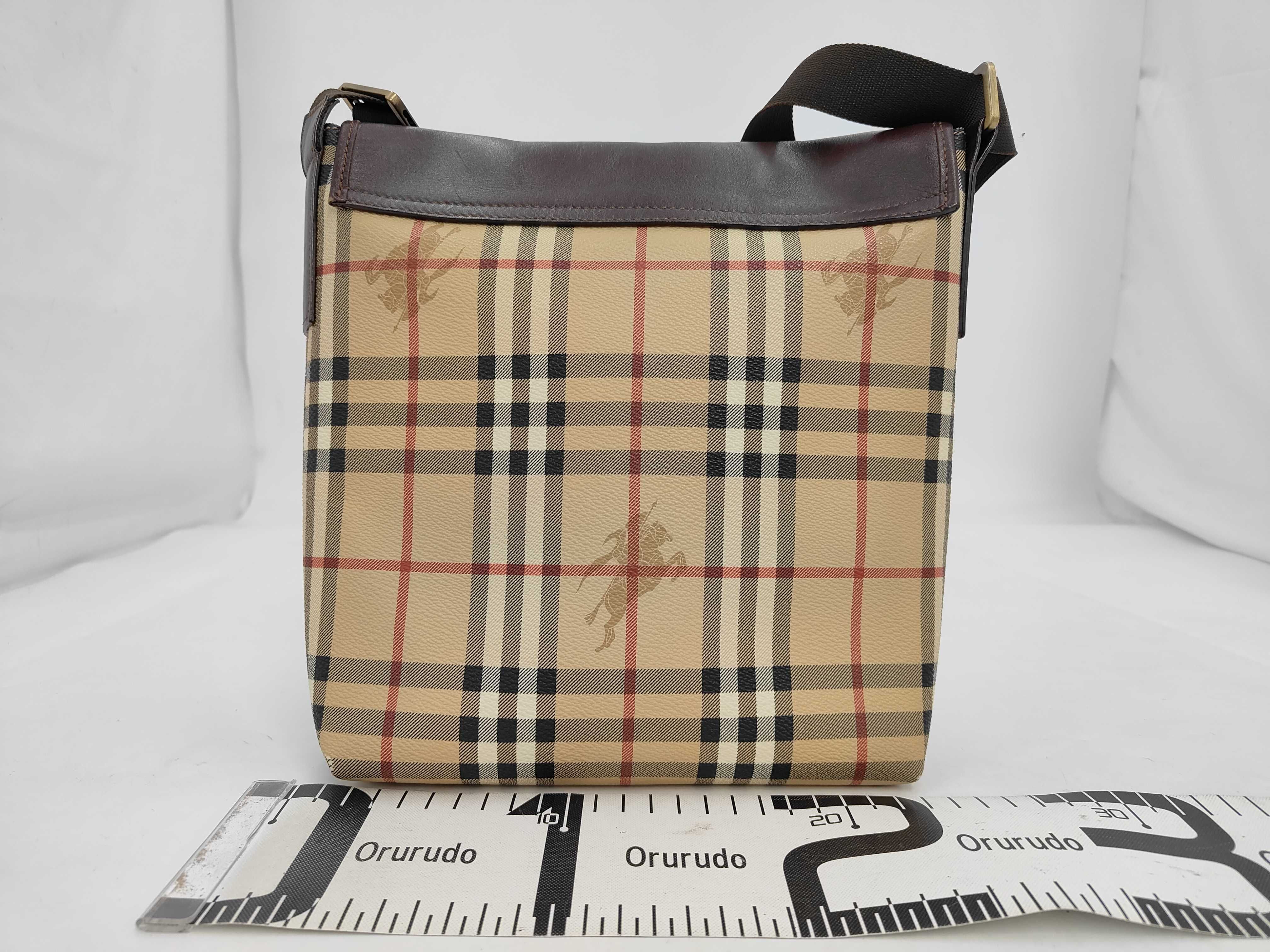Shoulder Bag, PVC/Leather, Beige — view 2