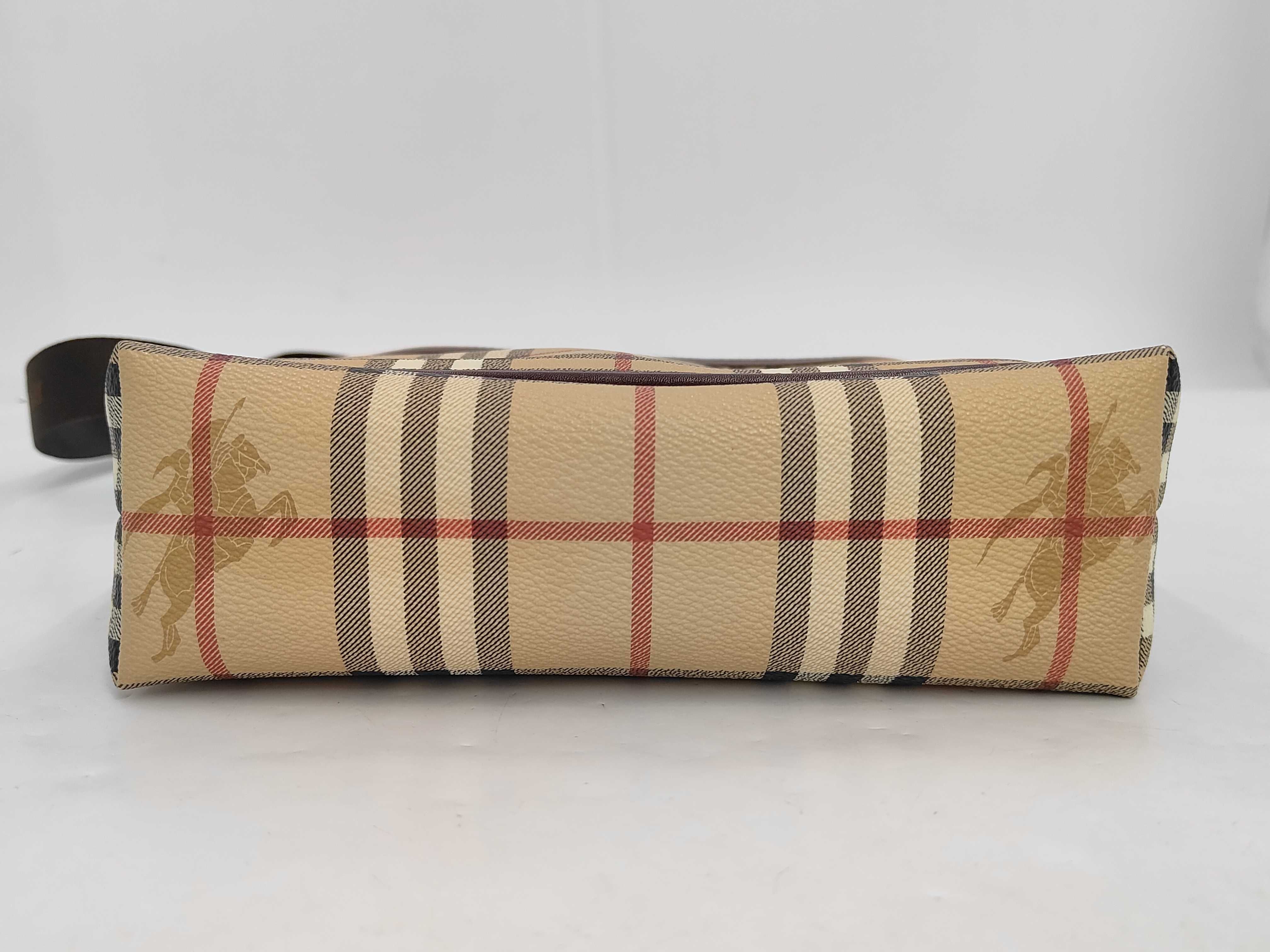Shoulder Bag, PVC/Leather, Beige — view 7