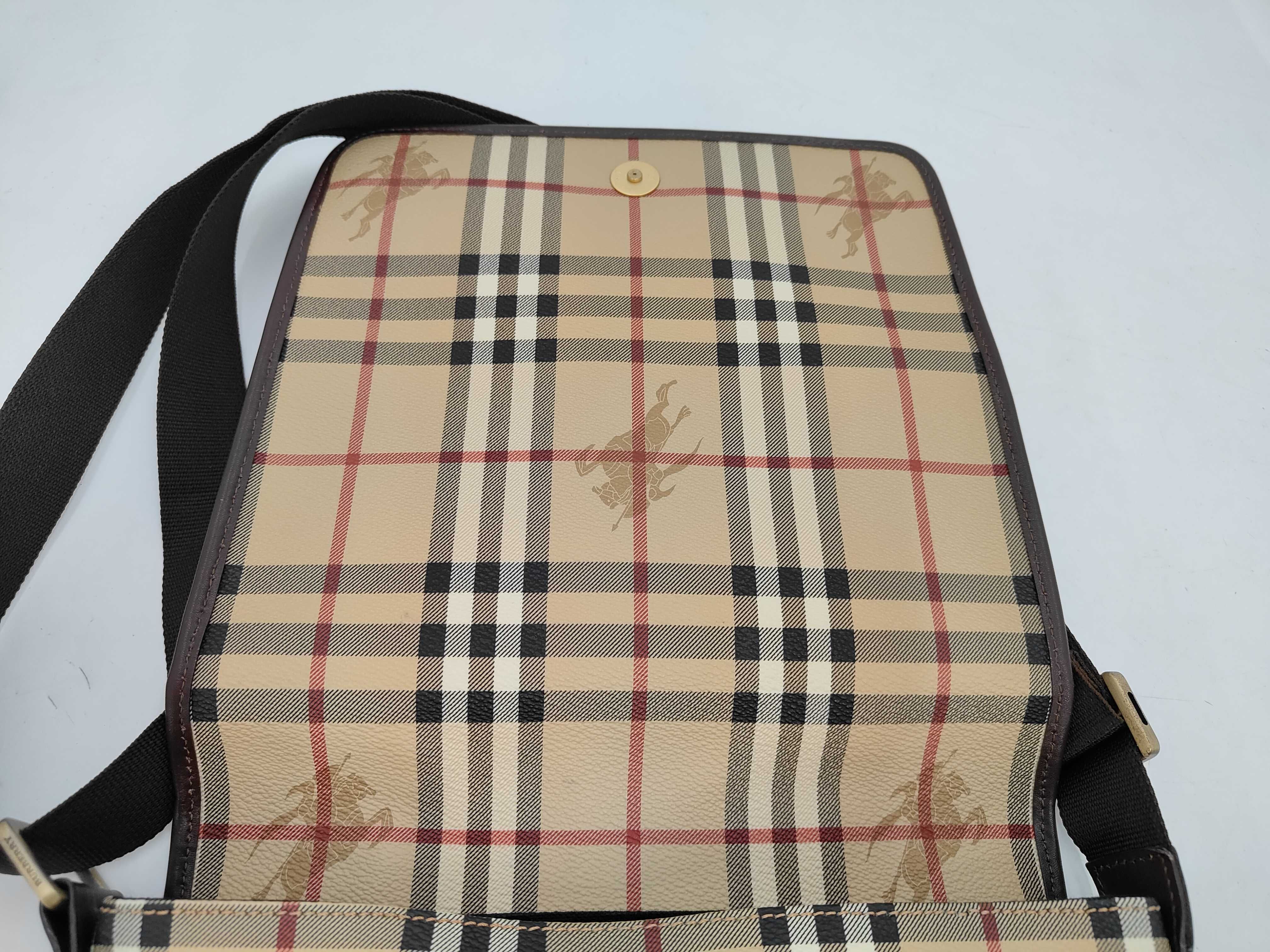 Shoulder Bag, PVC/Leather, Beige — view 8