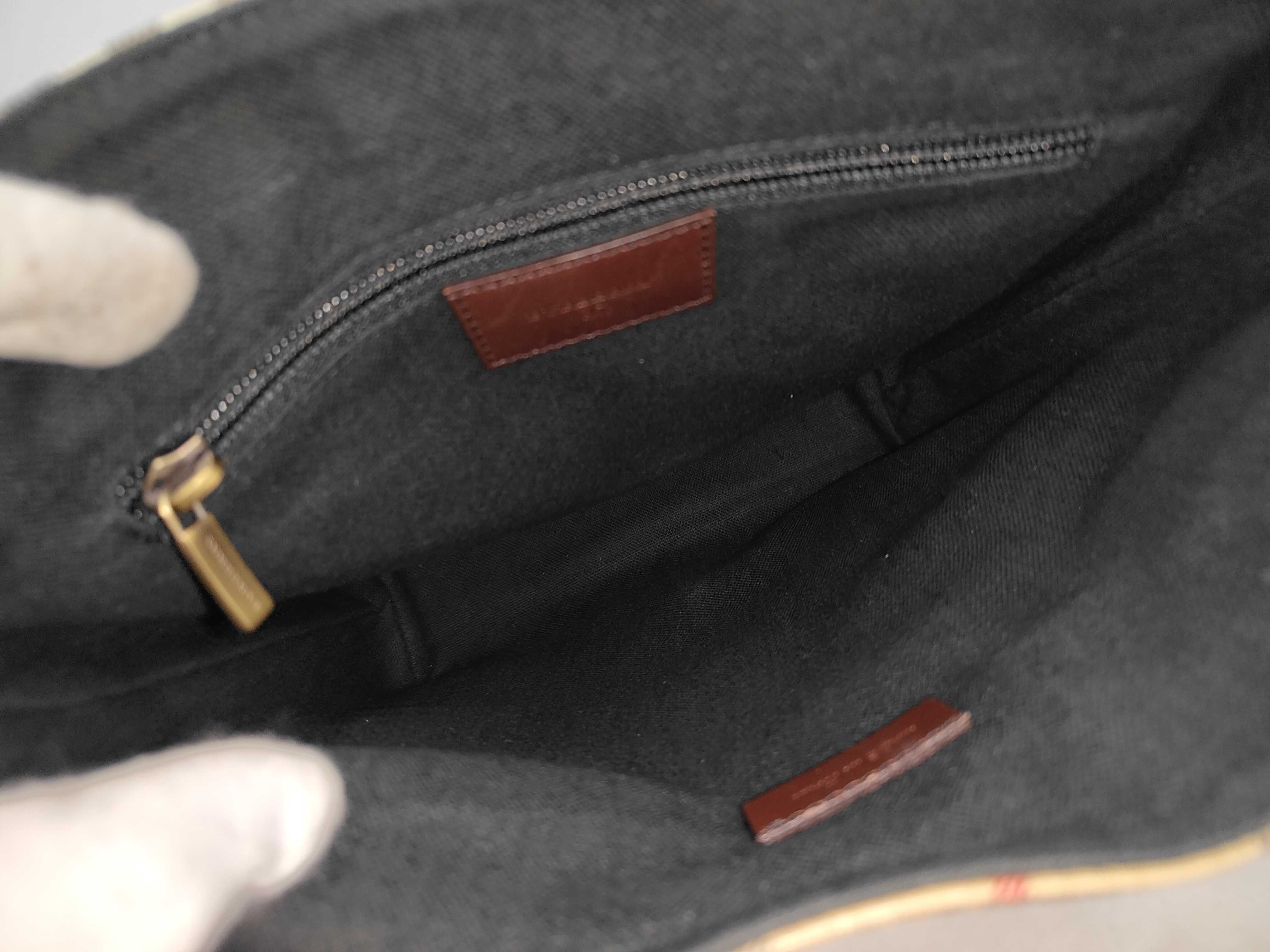 Shoulder Bag, PVC/Leather, Beige — view 9