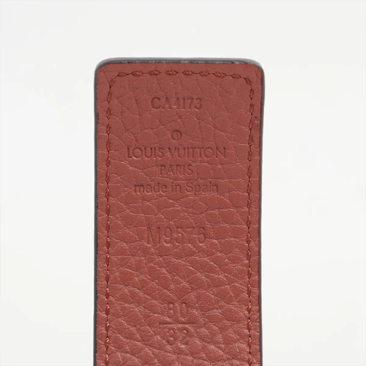 M9576 Ceinture LV Initials 30MM CA4173 Belt, 80 Leather, Beige. — view 5
