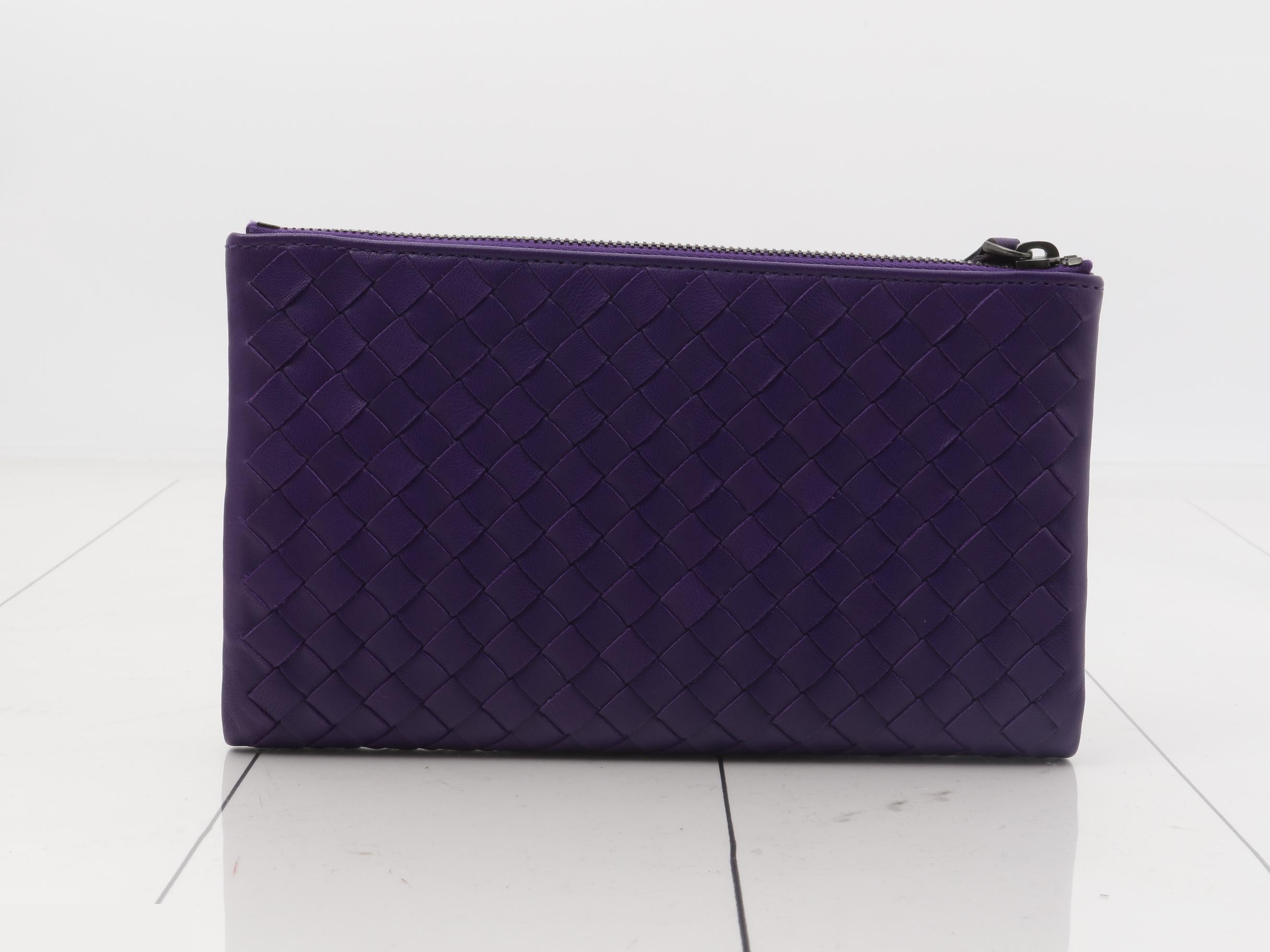 Intrecciato Double Zipper Long Wallet — view 2
