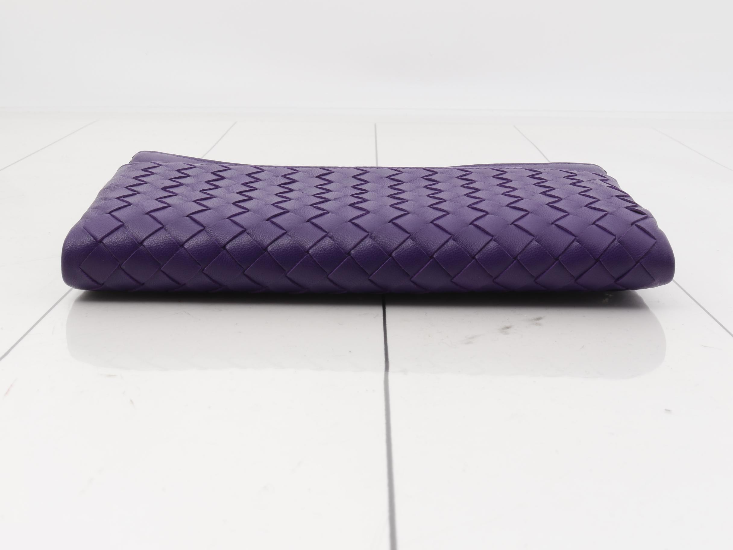 Intrecciato Double Zipper Long Wallet — view 3