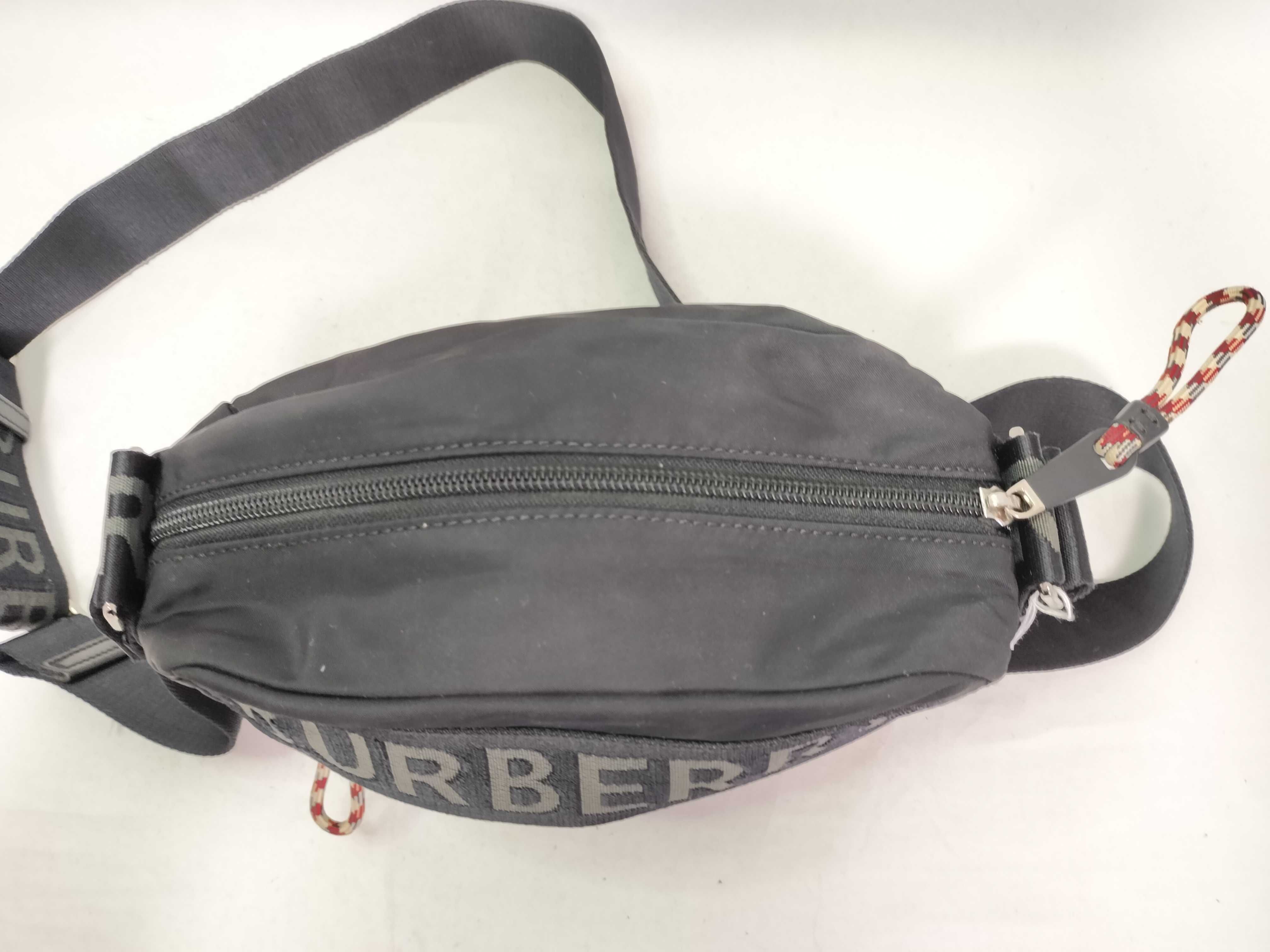 Nylon Shoulder Bag (Black) — view 11