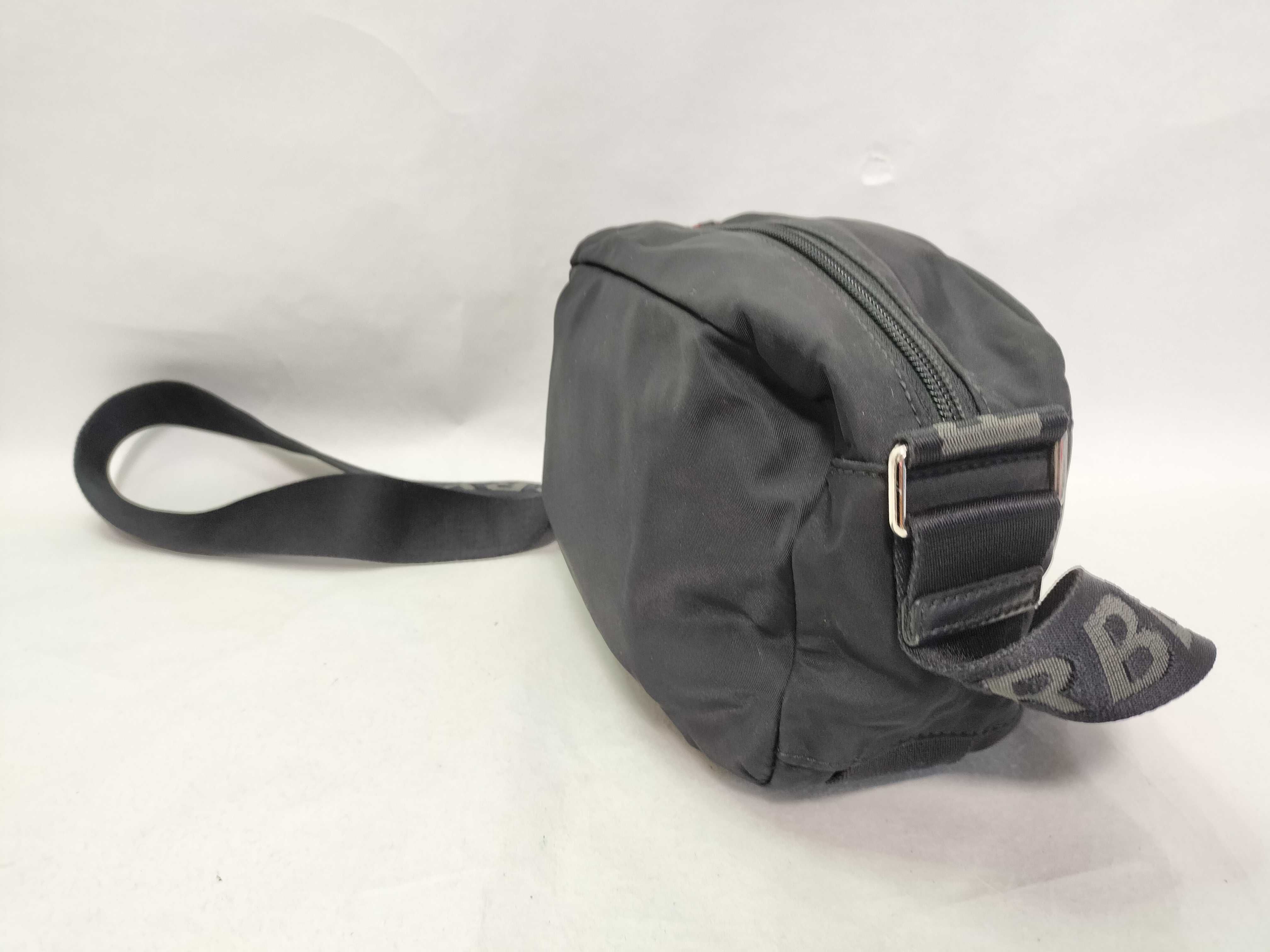 Nylon Shoulder Bag (Black) — view 3