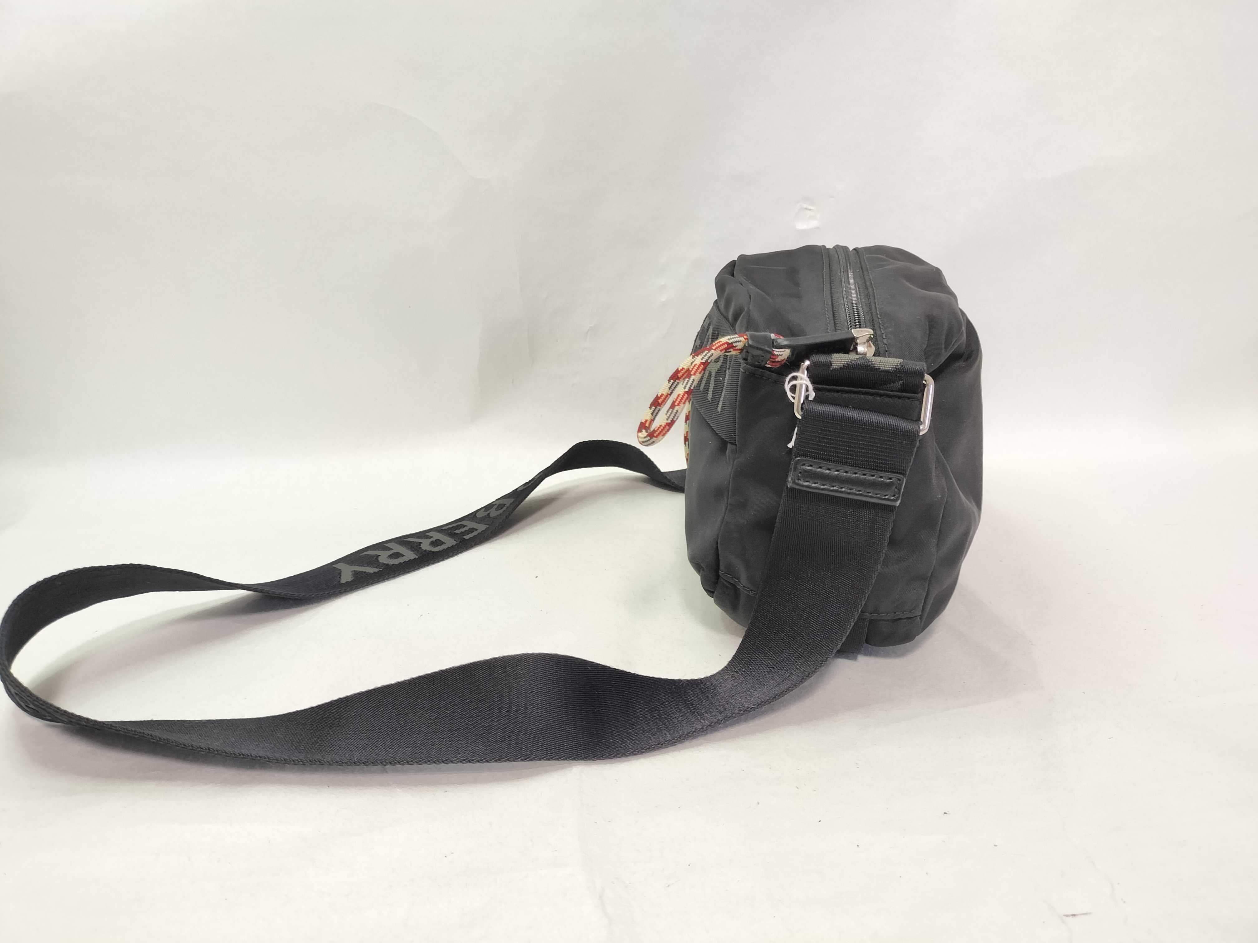 Nylon Shoulder Bag (Black) — view 4