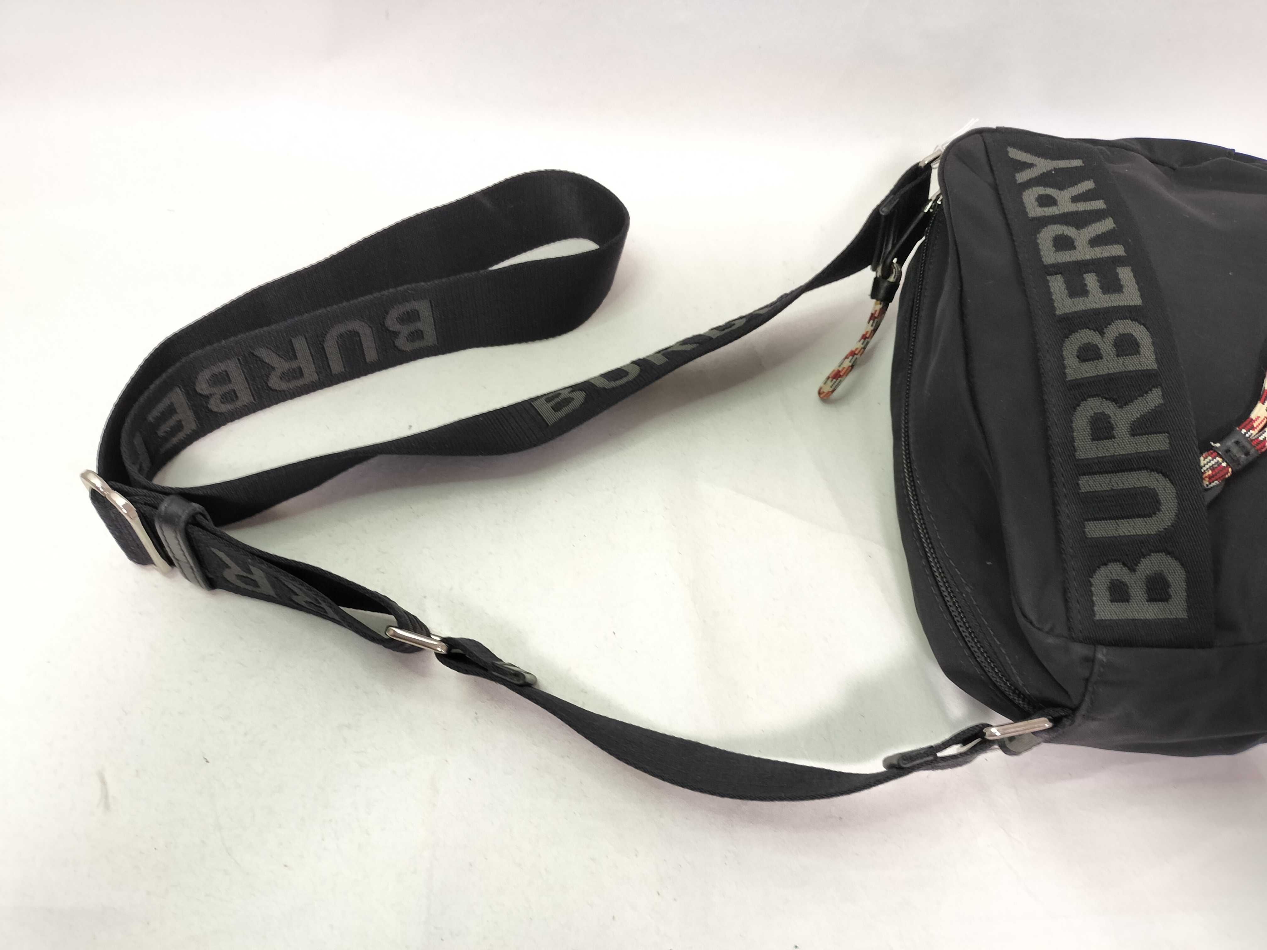 Nylon Shoulder Bag (Black) — view 5