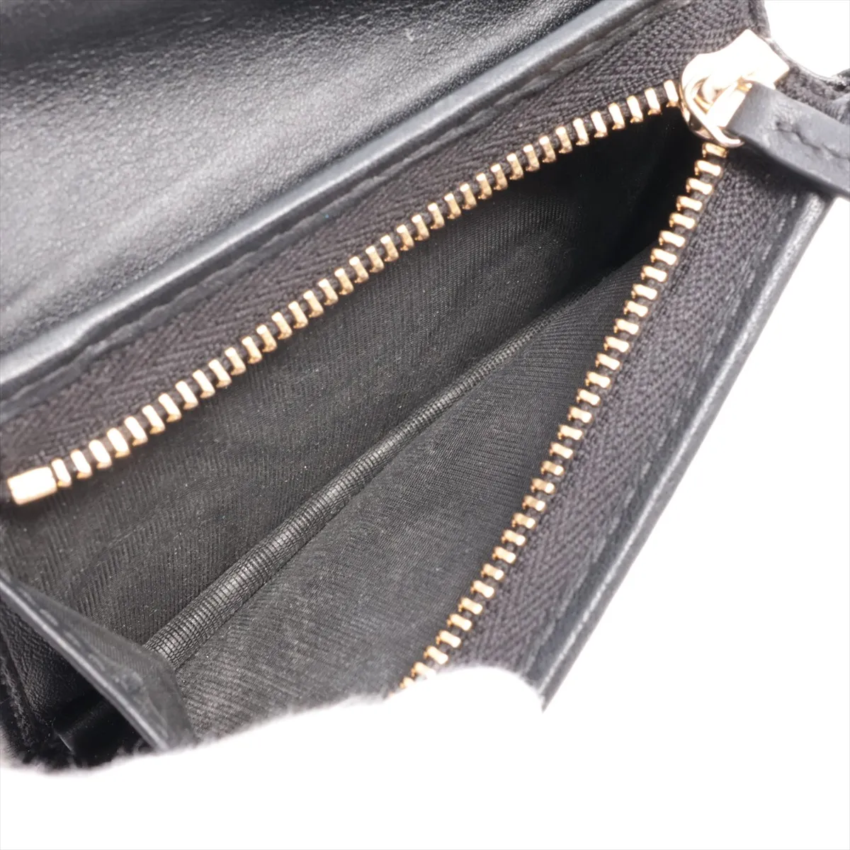 GG Supreme Horsebit 621887 PVC x Leather Compact Wallet Beige x Black — view 5