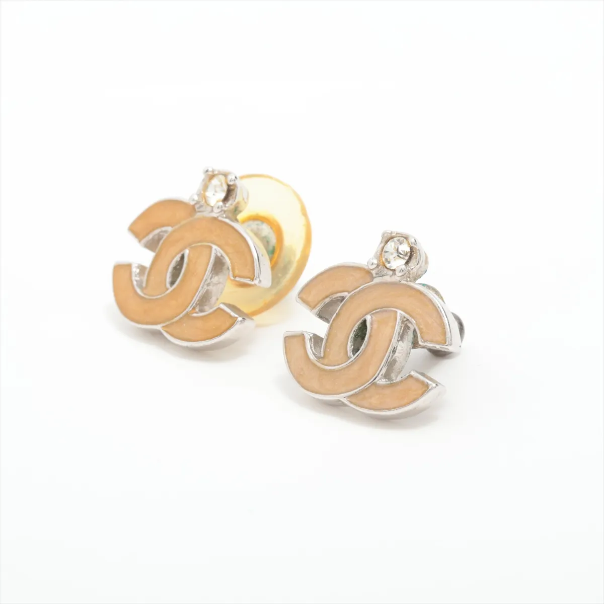 Cocomark 04P Earrings (for both ears) GP x Rhinestone Silver — view 3