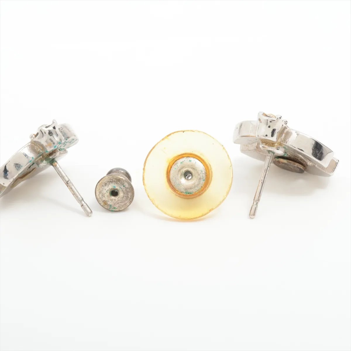 Cocomark 04P Earrings (for both ears) GP x Rhinestone Silver — view 4