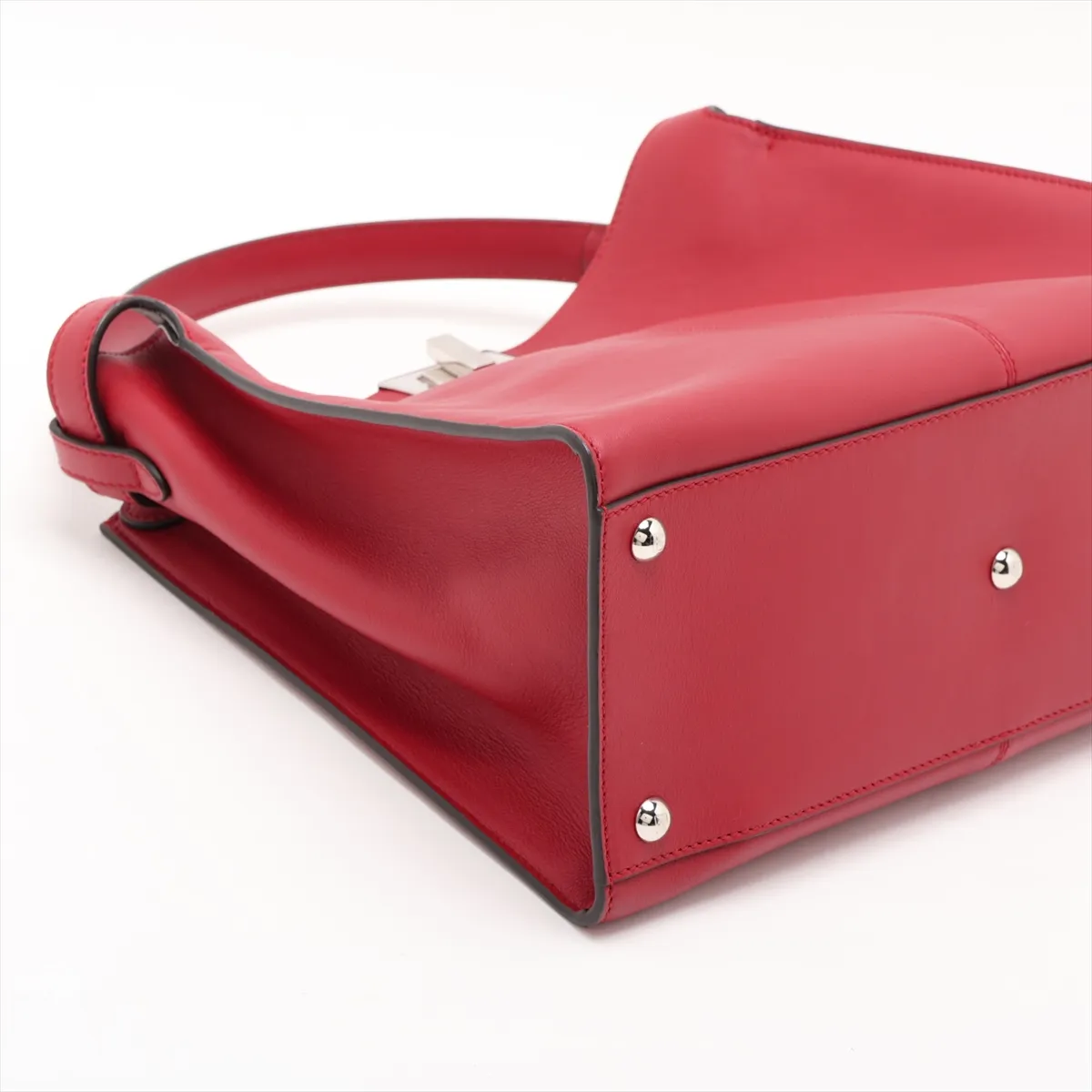 Peekaboo X-Lite Leather 2-Way Handbag, Red, 8BN310 — view 4