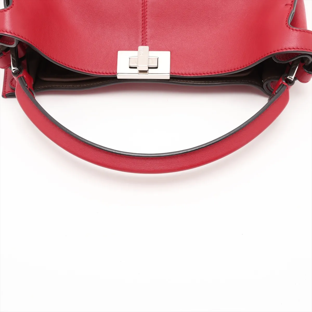 Peekaboo X-Lite Leather 2-Way Handbag, Red, 8BN310 — view 5