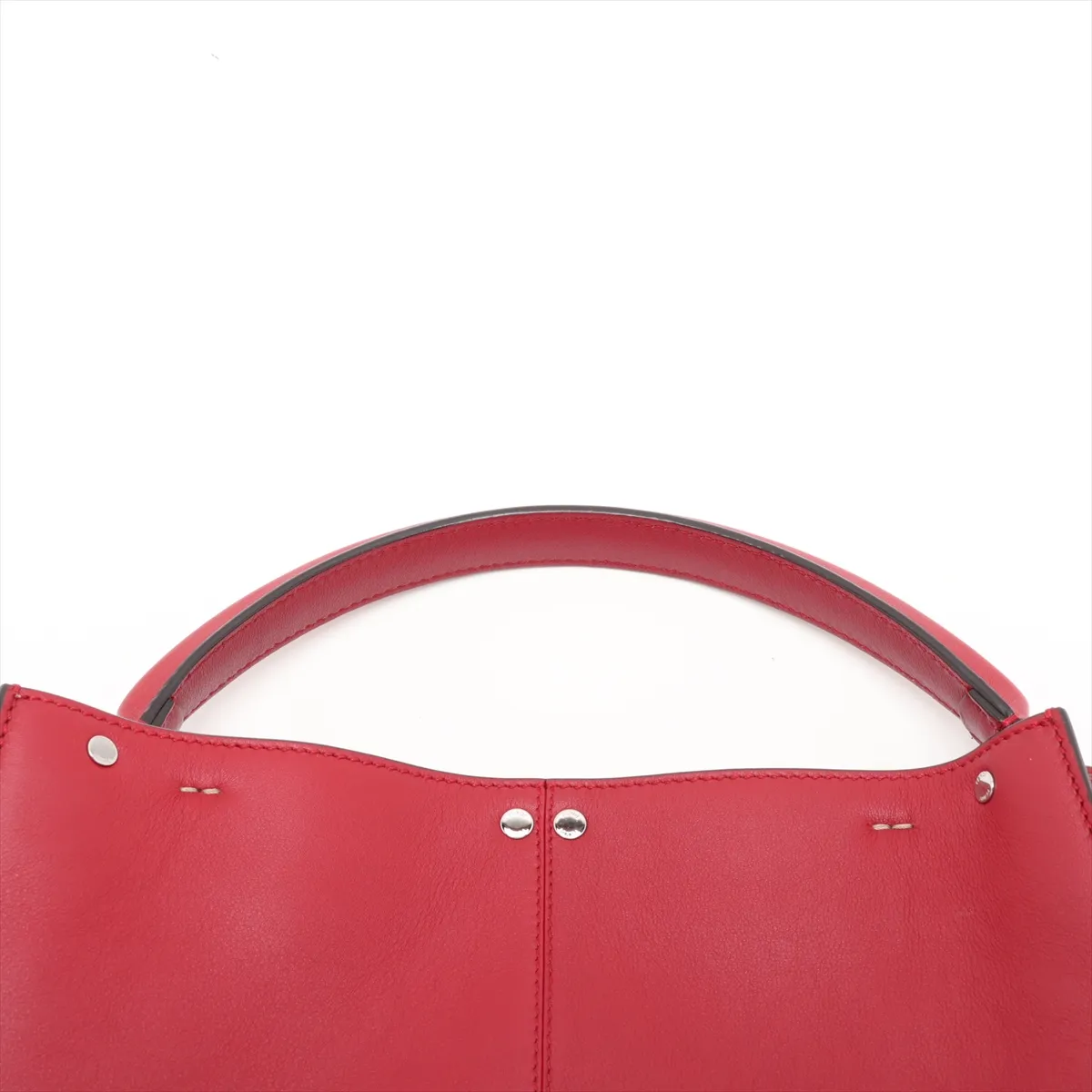 Peekaboo X-Lite Leather 2-Way Handbag, Red, 8BN310 — view 6