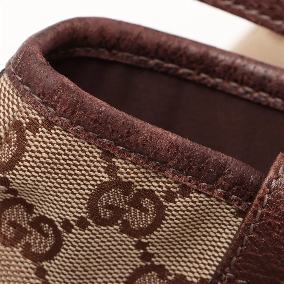 GG Canvas Abby Canvas x Leather Tote Bag Brown 130736 — view 13